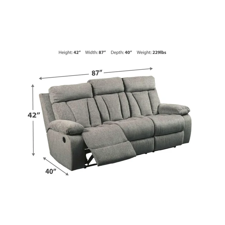 Anirduh 87'' Upholstered Reclining Sofa