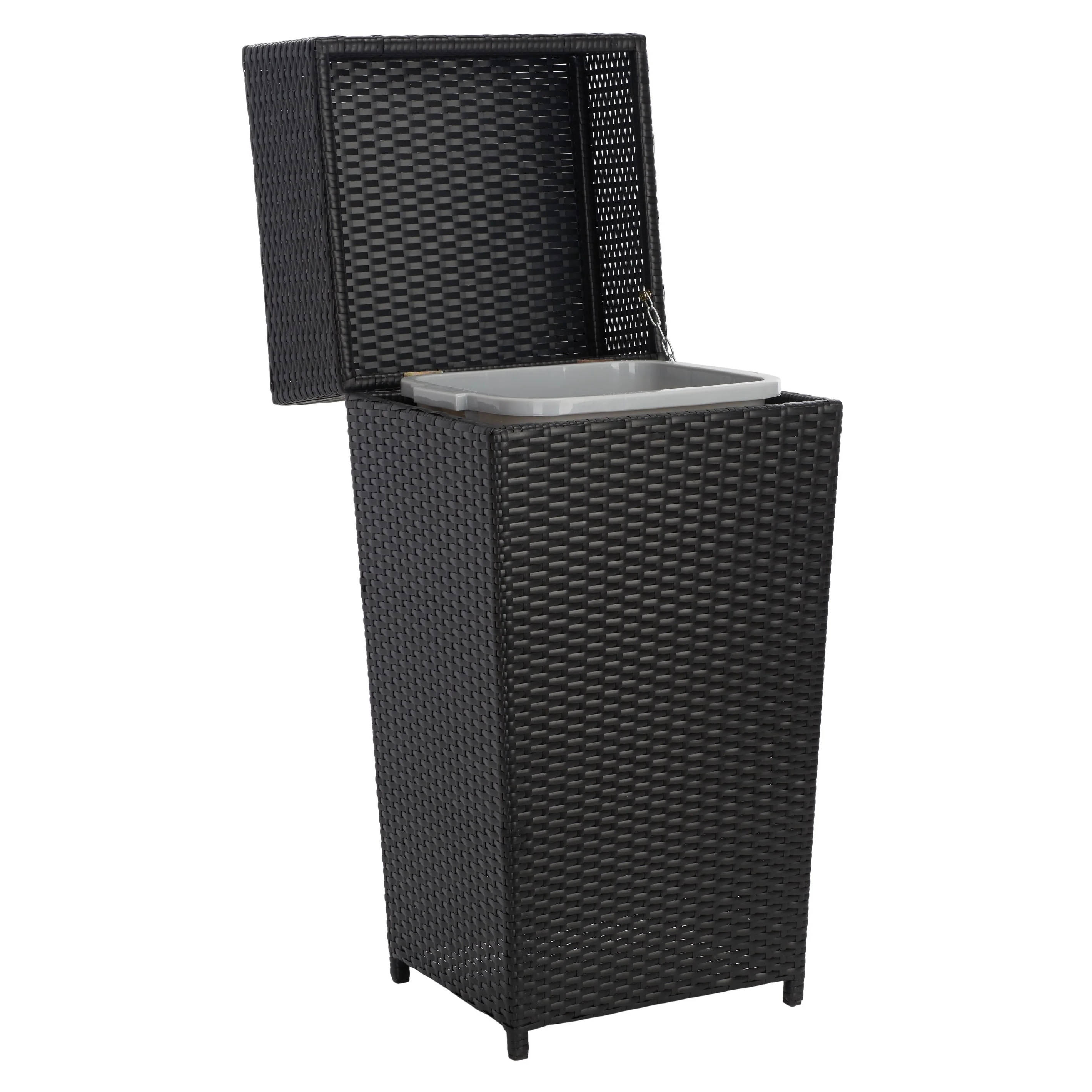 SAFAVIEH Outdoor Jennie Trash Bin (Fully Assembled)