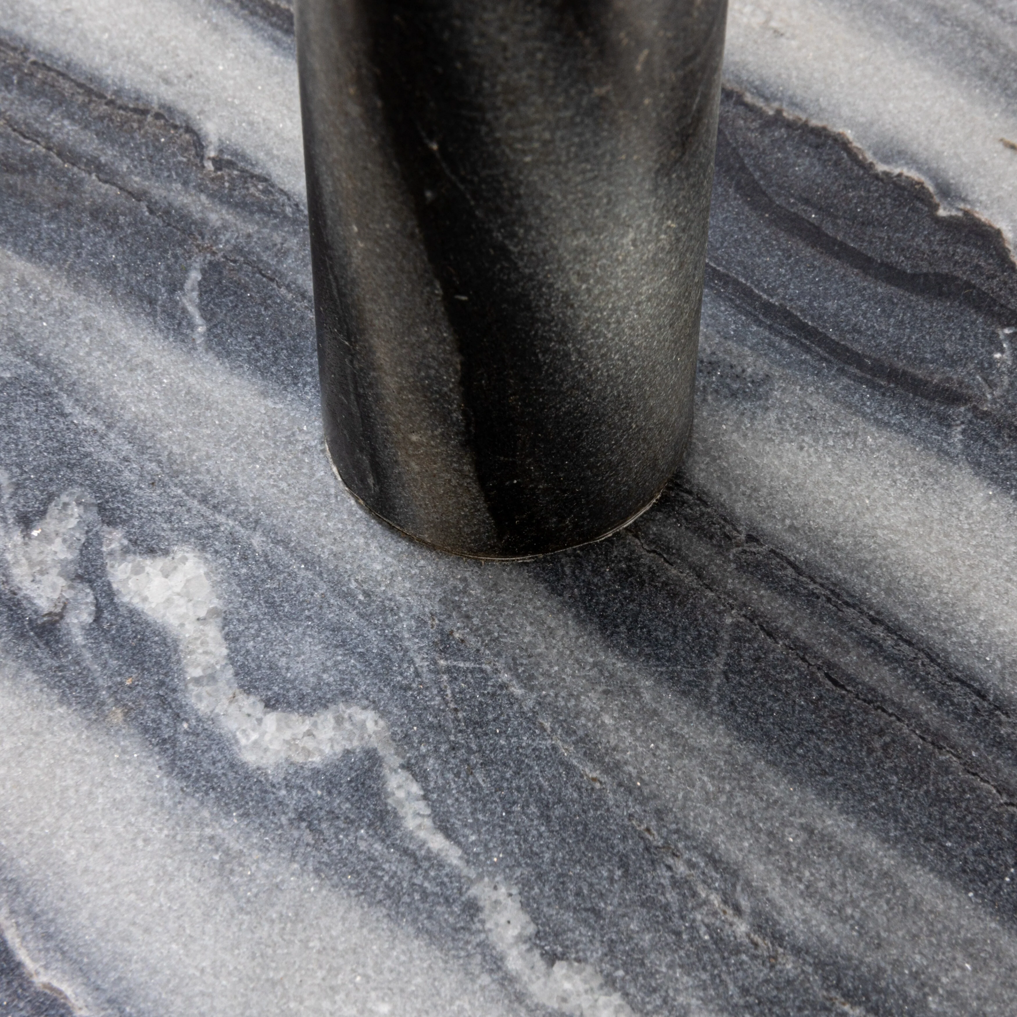 Marble Paper Towel Holder with Brass Accent Band