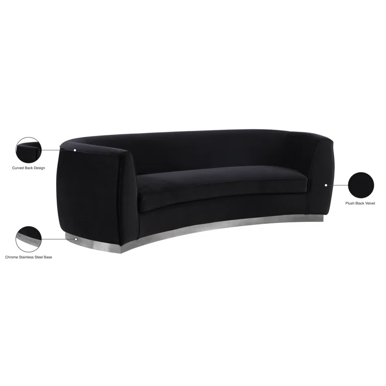 Breccan 91.5'' Velvet Sofa
