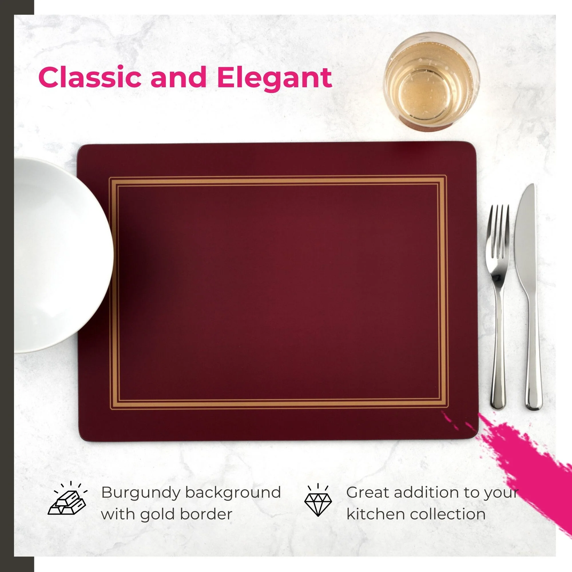 Pimpernel Set of 4 Classic Placemats - 15.7” x 11.7” each