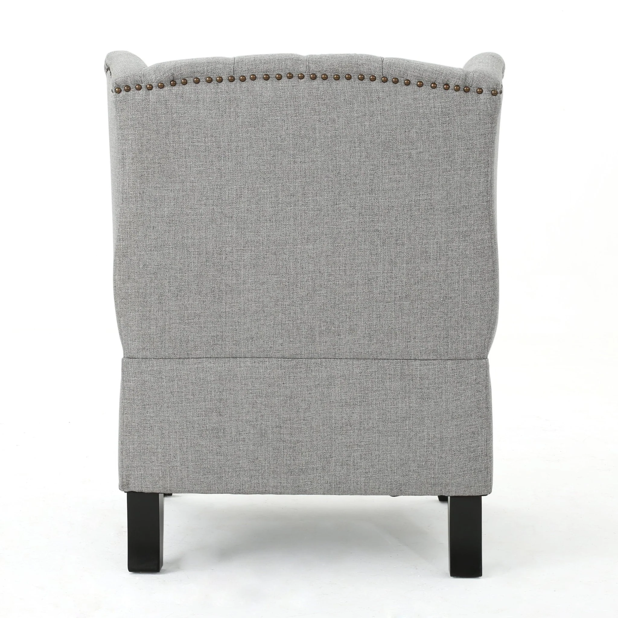 Cerebral Upholstered Wingback Chair with Diamond Tufting and Nailhead Trim