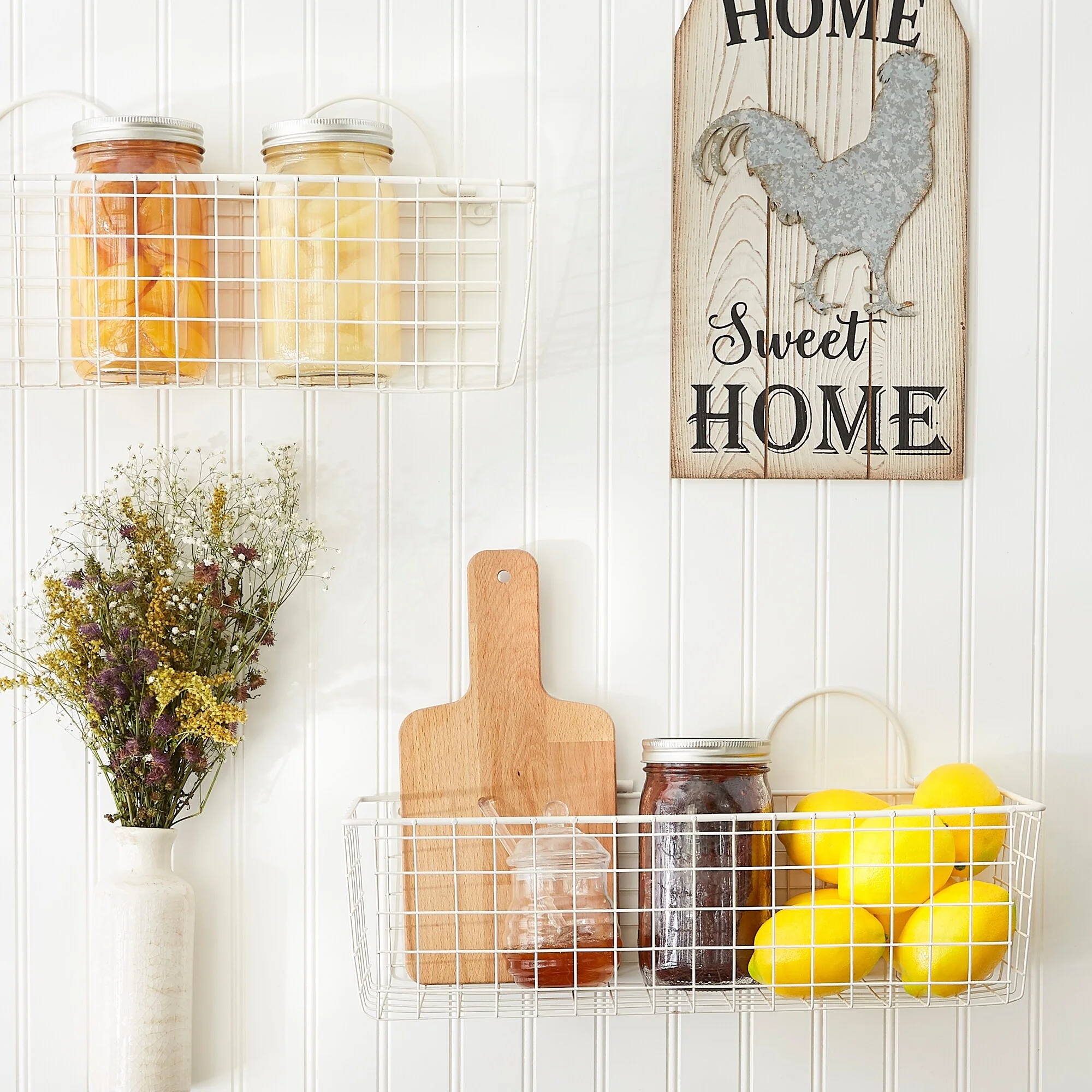 DII Wire Wall Basket(Set of 2) Grey