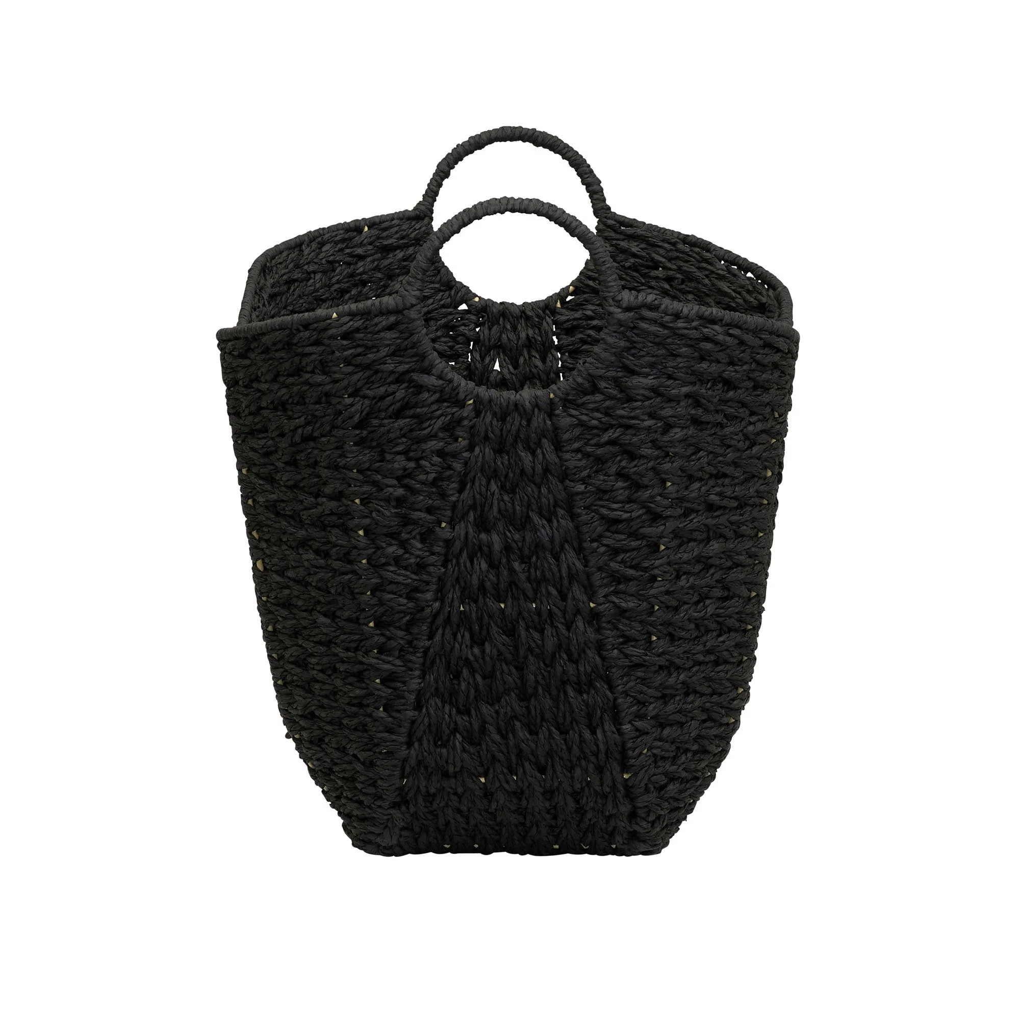 Household Essentials Woven Paper Rope Storage Basket with Handles
