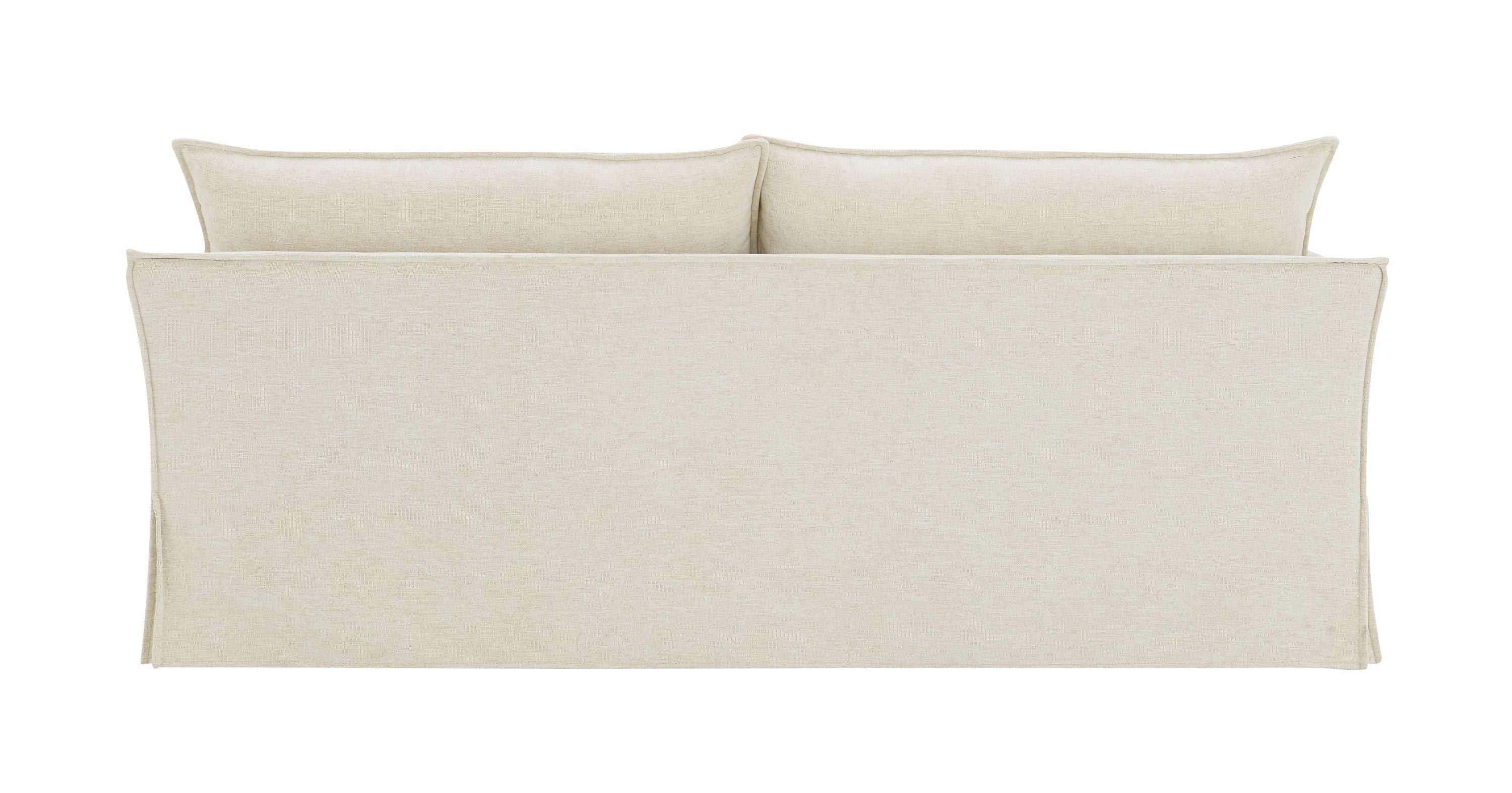 Shane Beige Linen Sofa with 2 Pillows