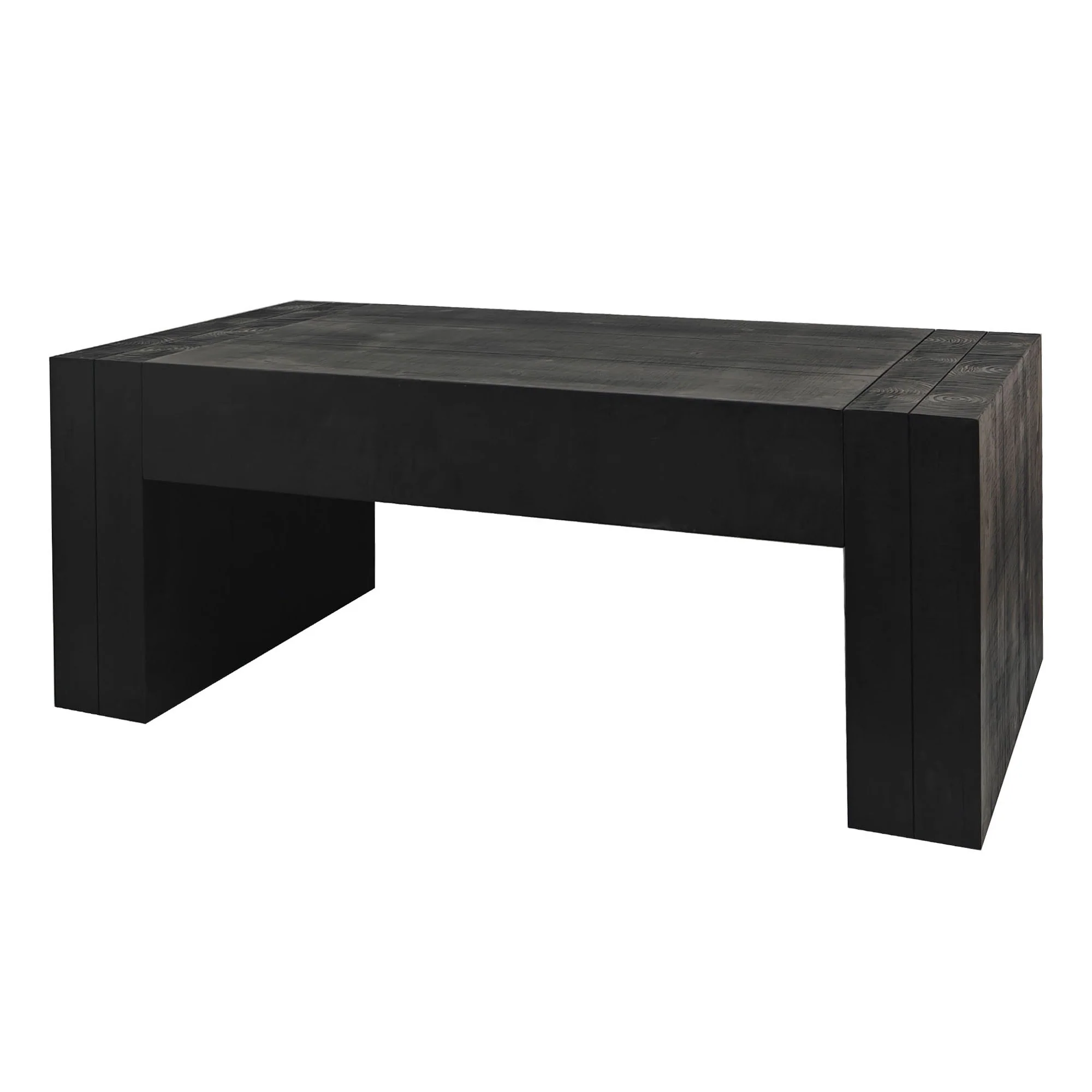 Carrying Rectangular Coffee Table with Wood Frame