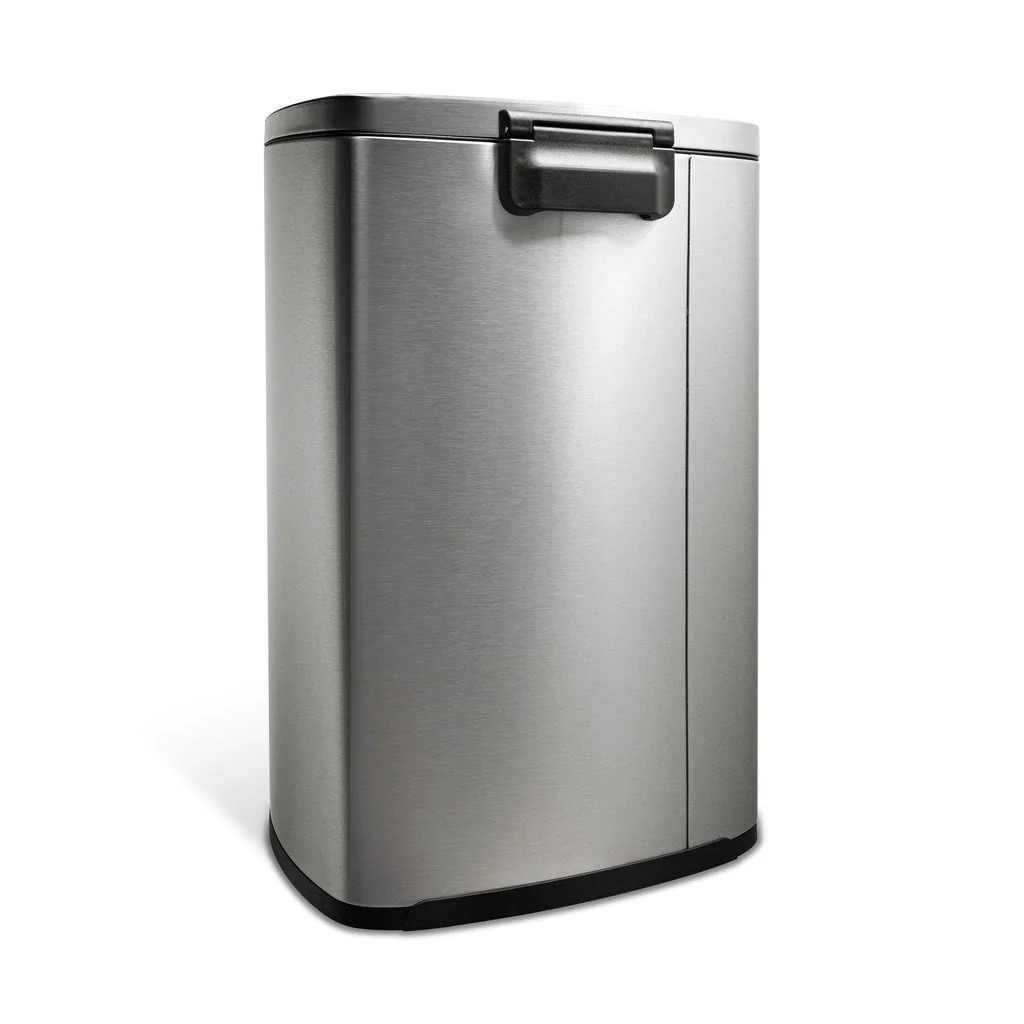 NINESTARS 13.2 Gallon Rectangular Step-On Trash Can