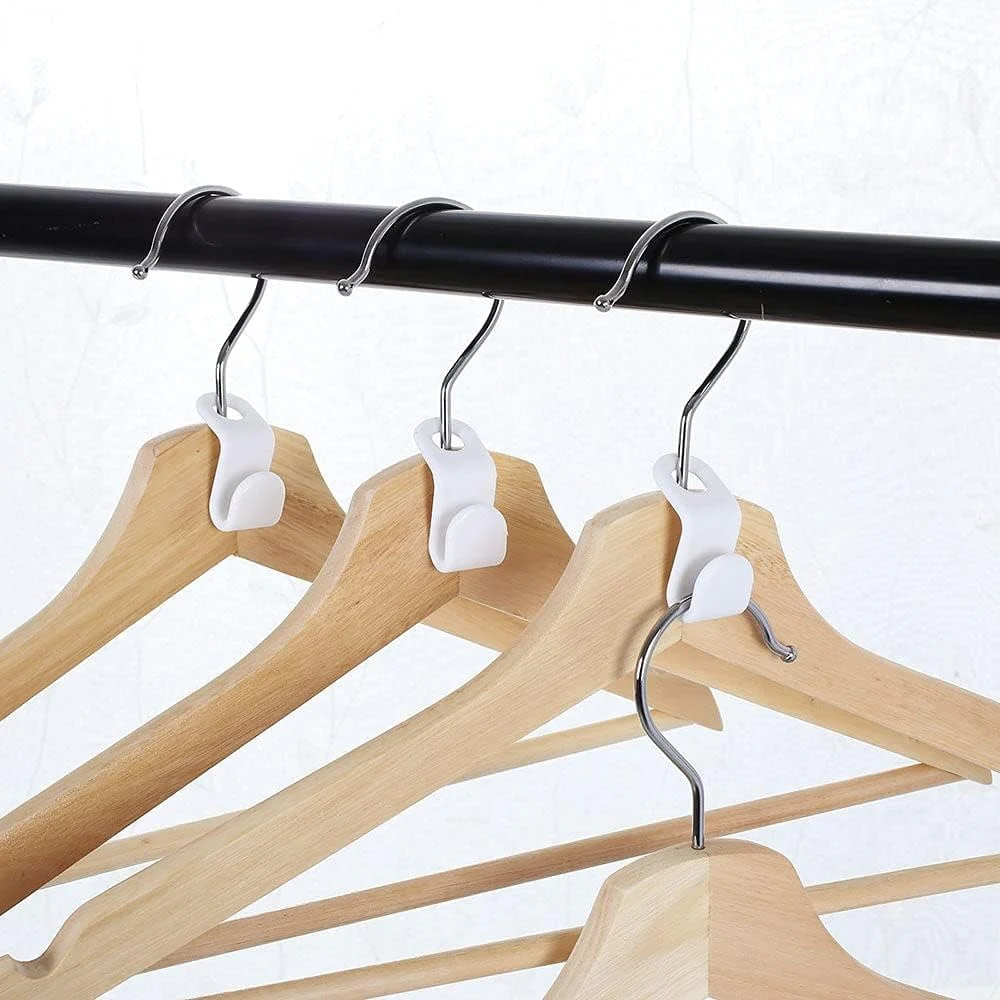 12pcs Space Saving Double Hang Closet Organizer Hooks