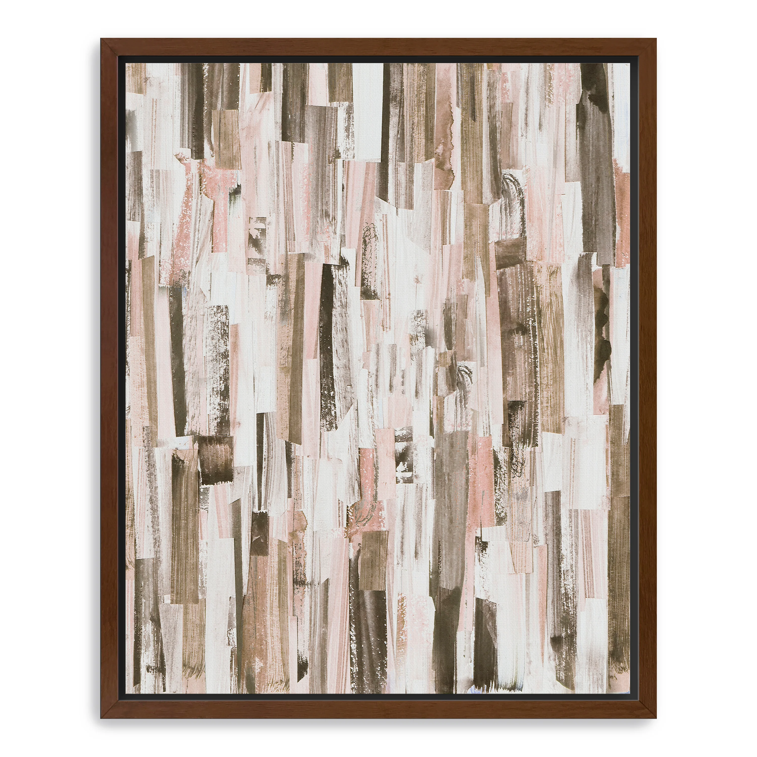 Parallel Brown Canvas Giclee