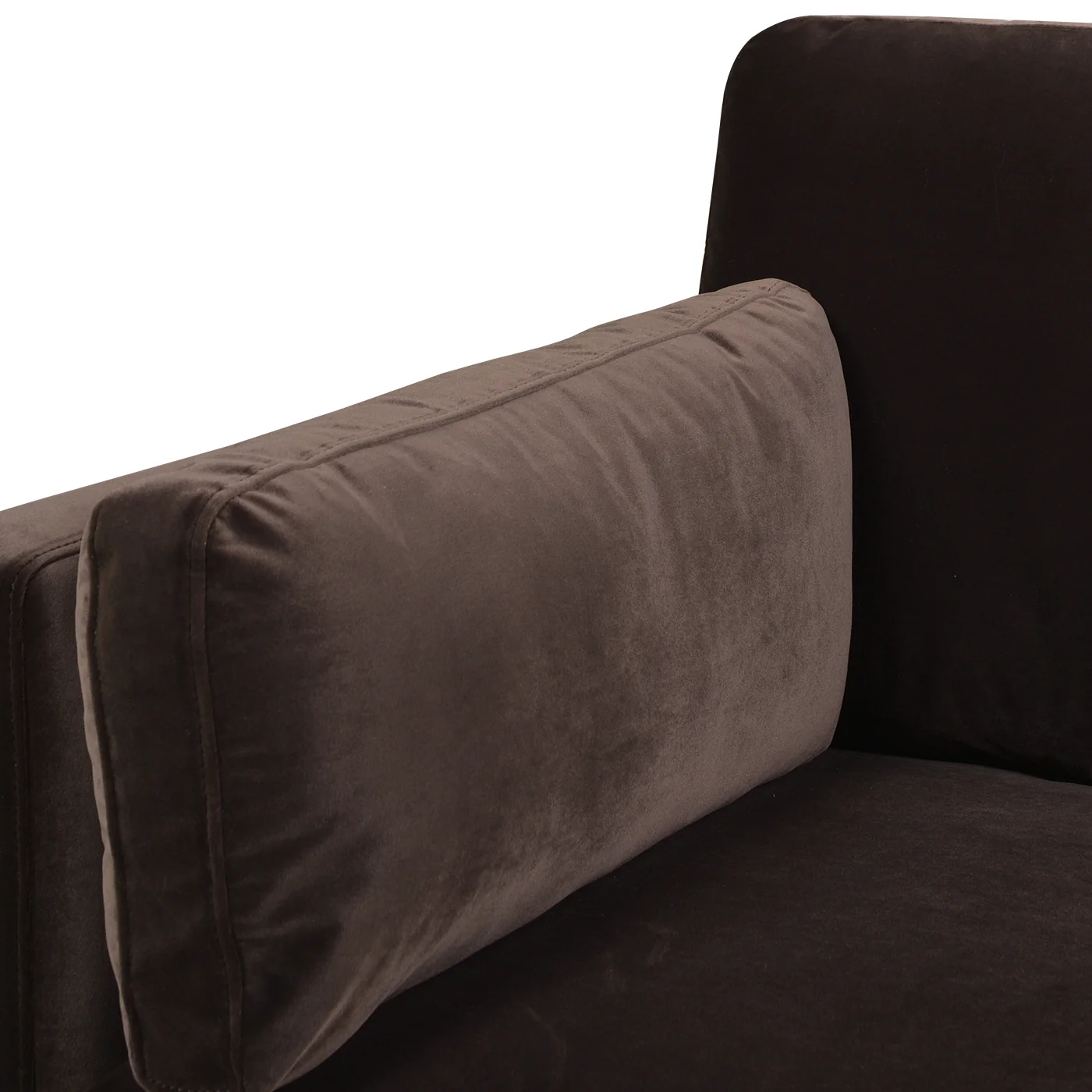 Contour Velvet Upholstered Accent Chair with Removable and Reversible Back