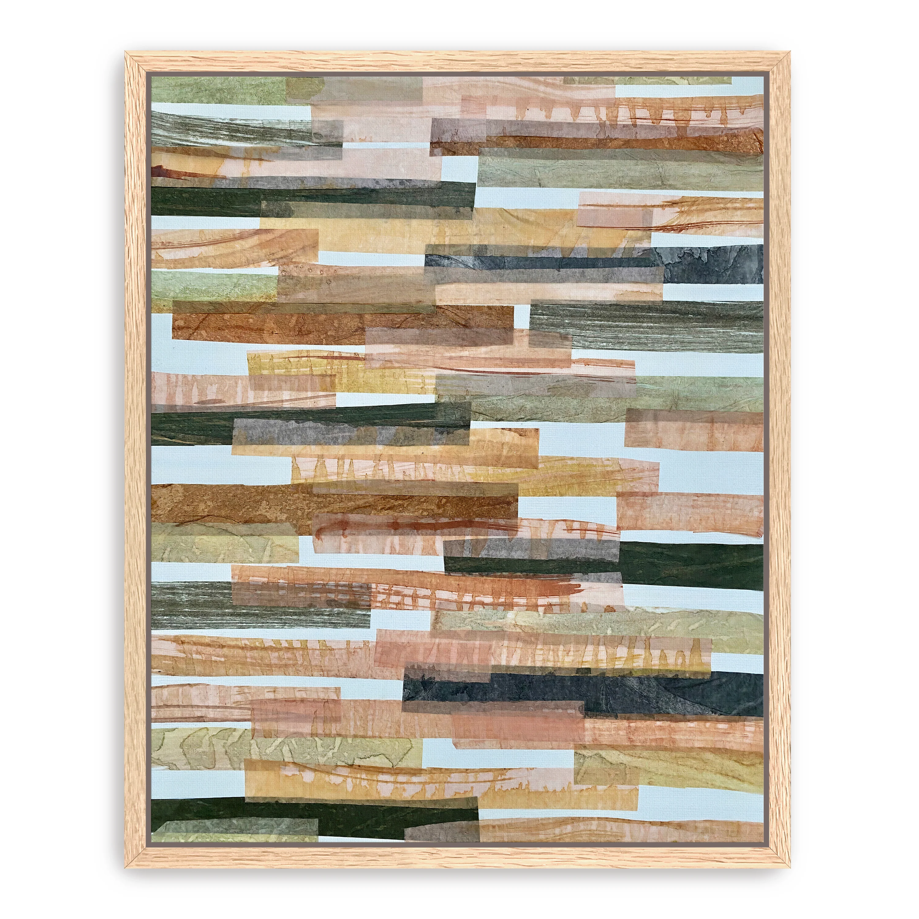 Green And Brown Horizontal Canvas Giclee