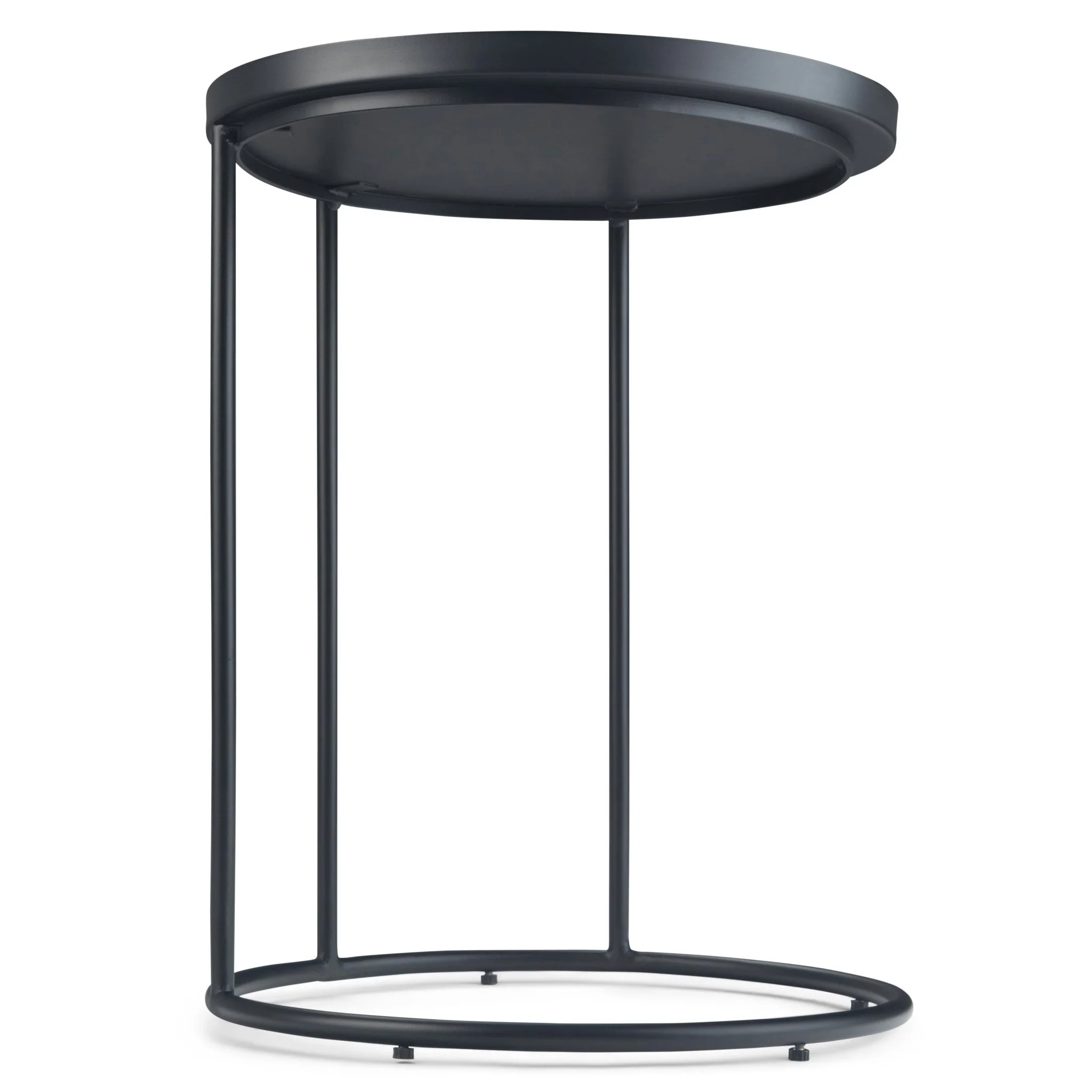 18-inch Round Side Table with Tray Top