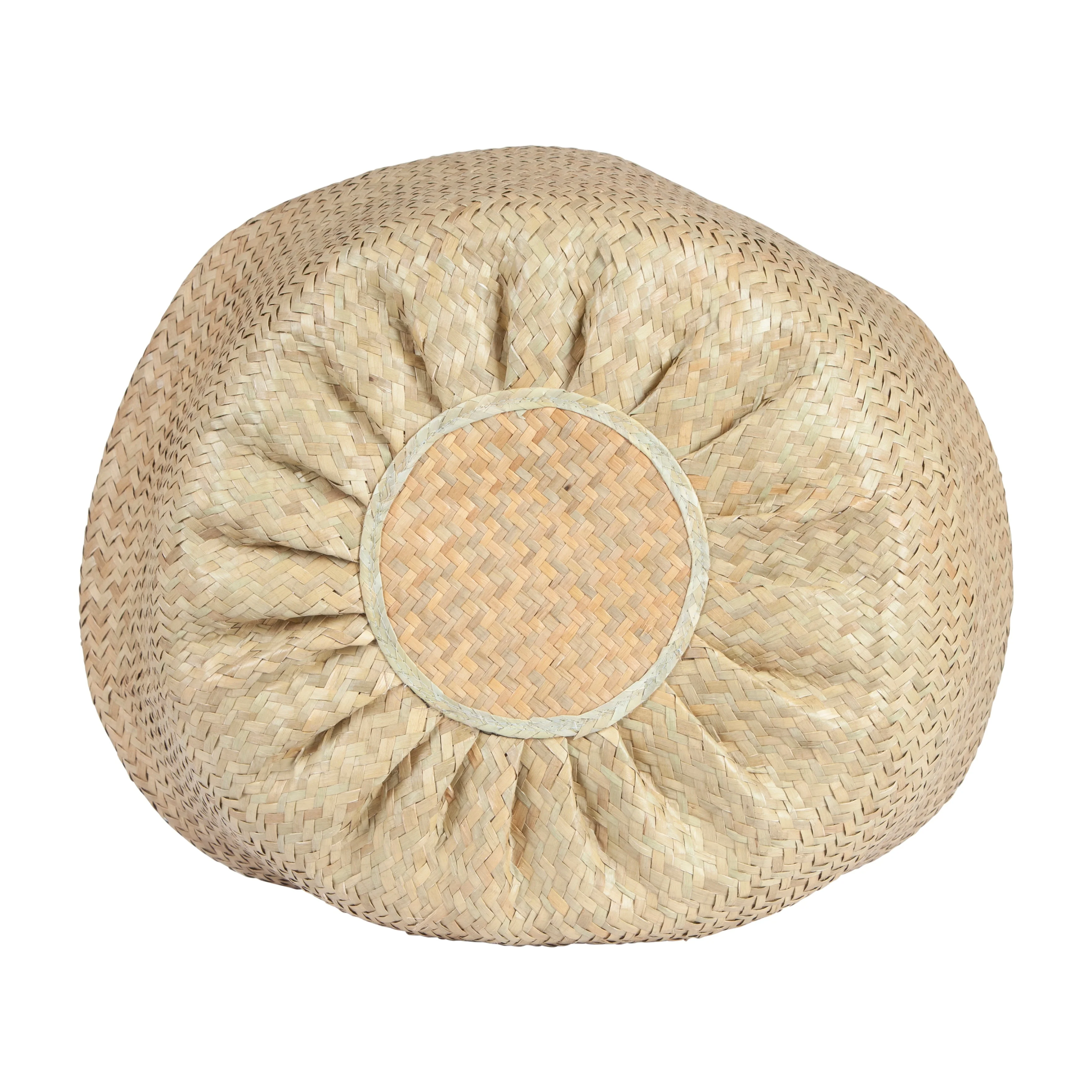 Handwoven Seagrass Basket Storage with Handles