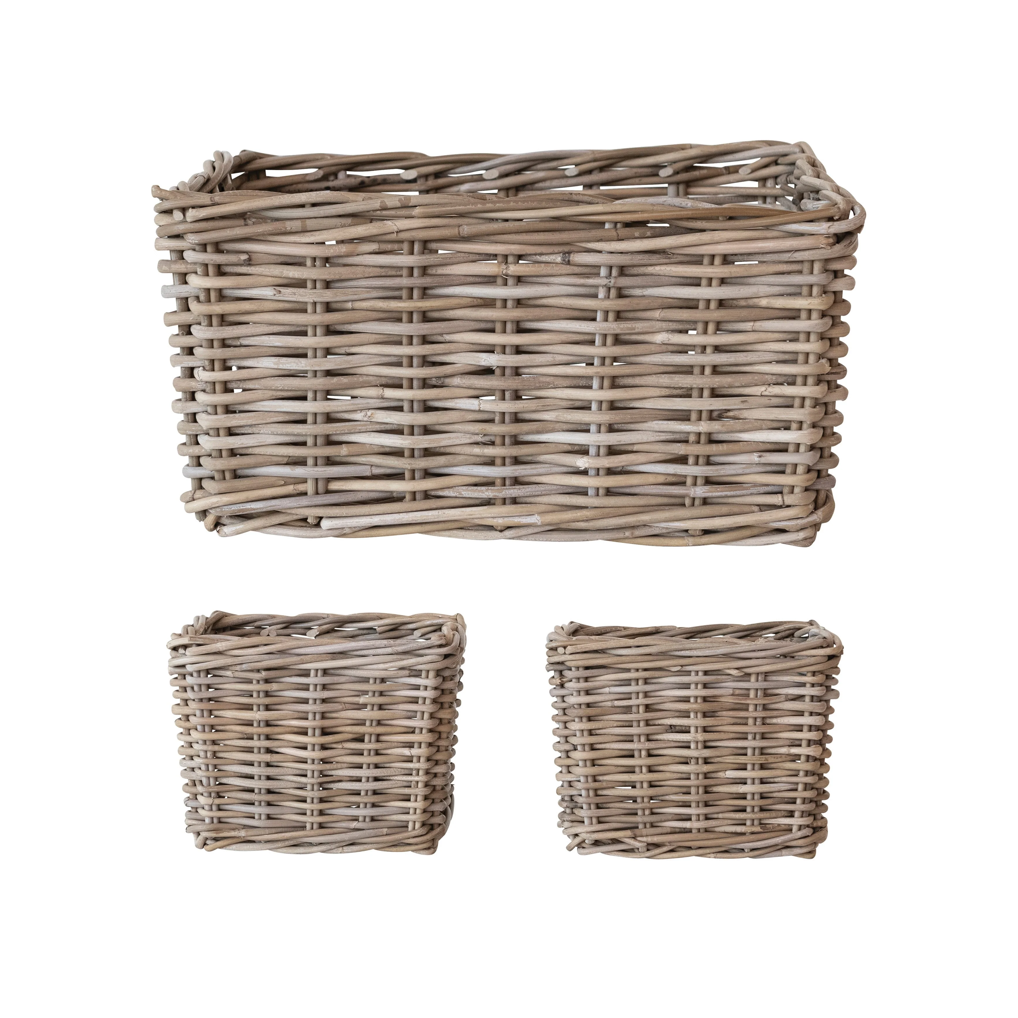 Woven Rattan Basket Storage