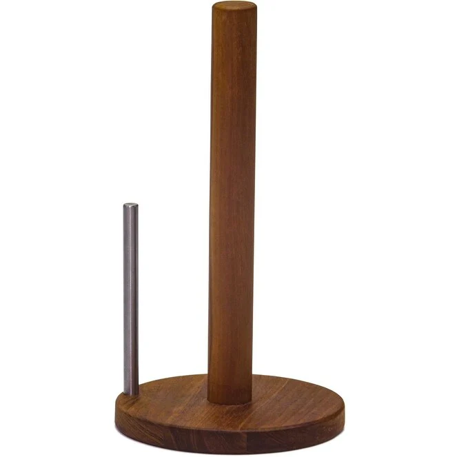 Manada Teak & Stainless Steel Paper Towel Holder
