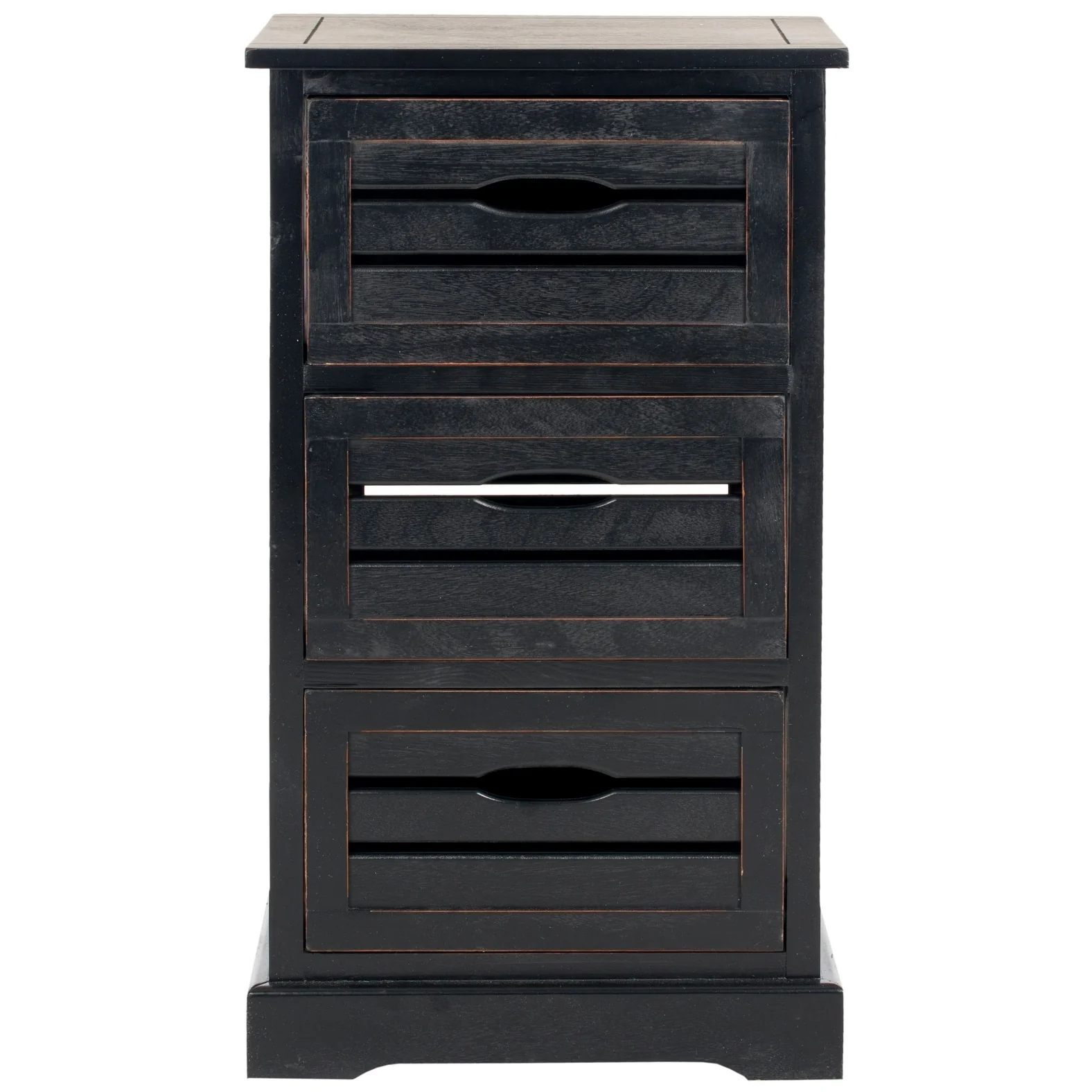 SAFAVIEH Cherry 3-Drawer Storage Cream Cabinet - 16.5