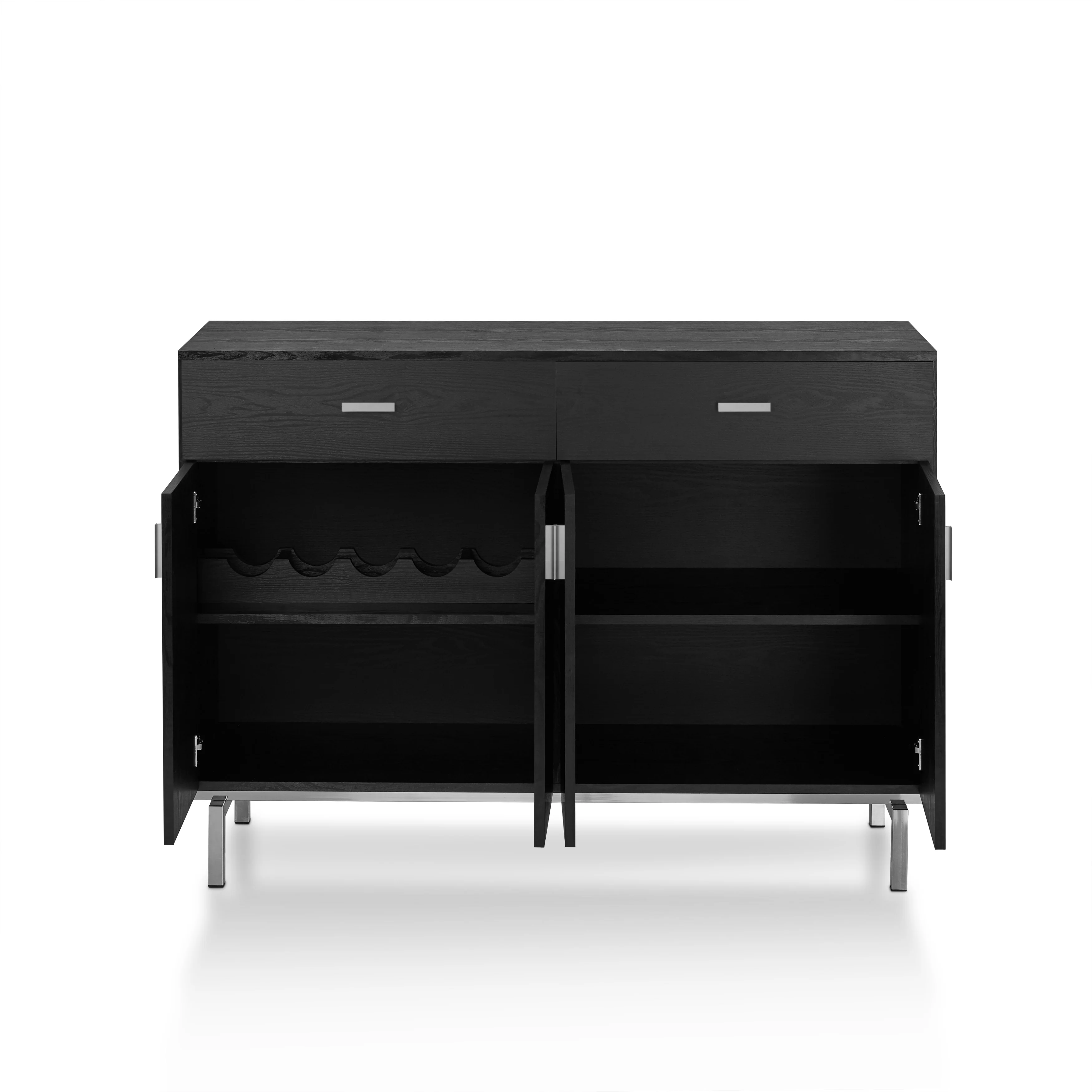 Furniture of America Mason Modern 2-drawer Closed Storage Buffet with Wine Rack