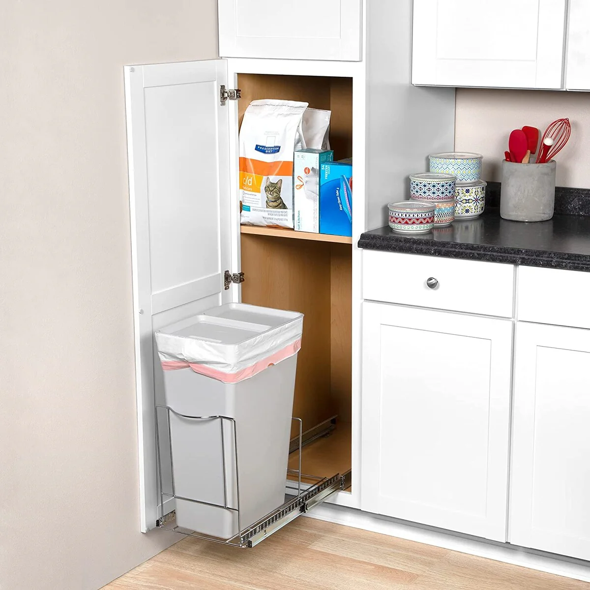 Pull Out Trash Can Under Cabinet- Trash Can Not Included, Heavy Duty