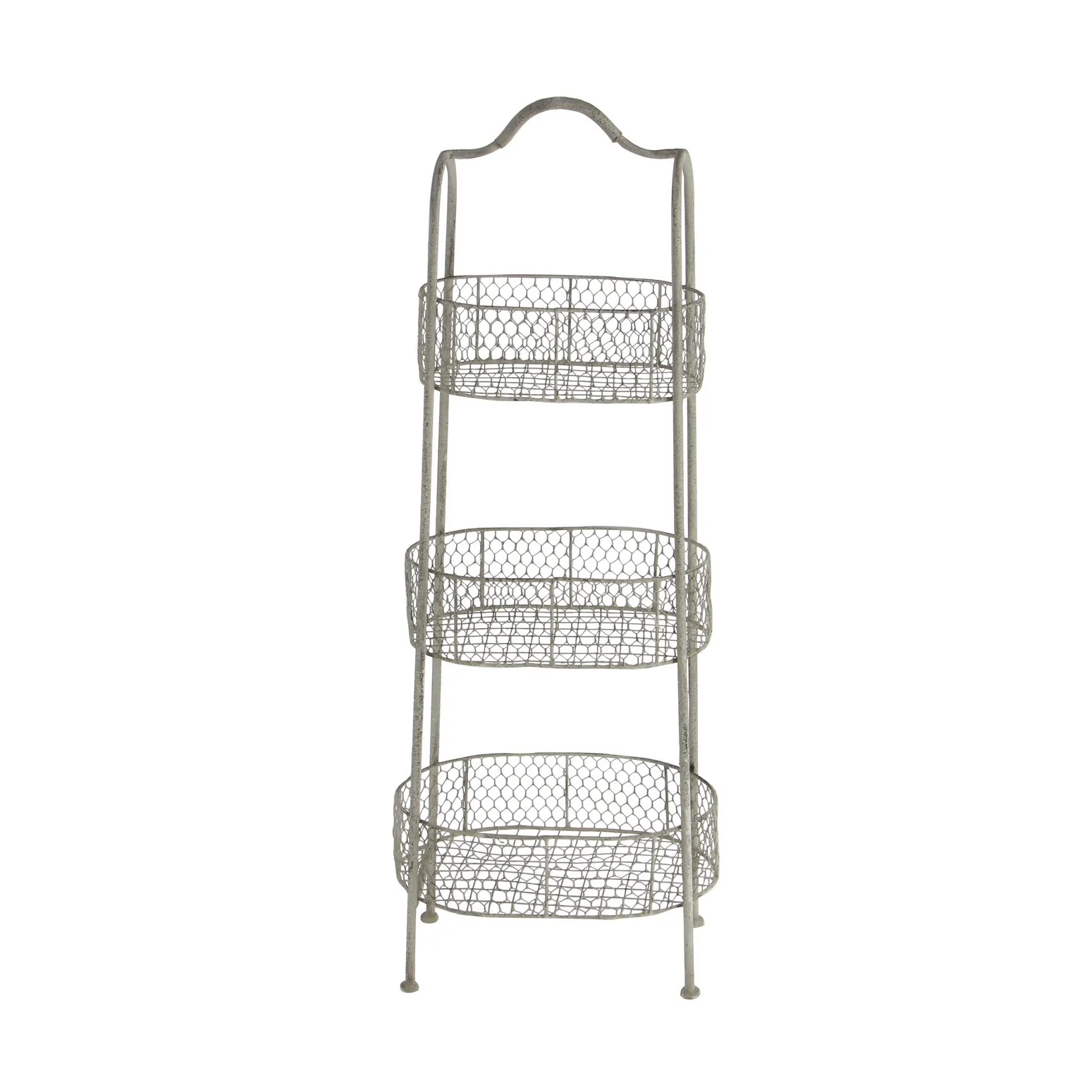 Iron Farmhouse Storage Cart 41 x 15 x 10 - 15 x 10 x 41