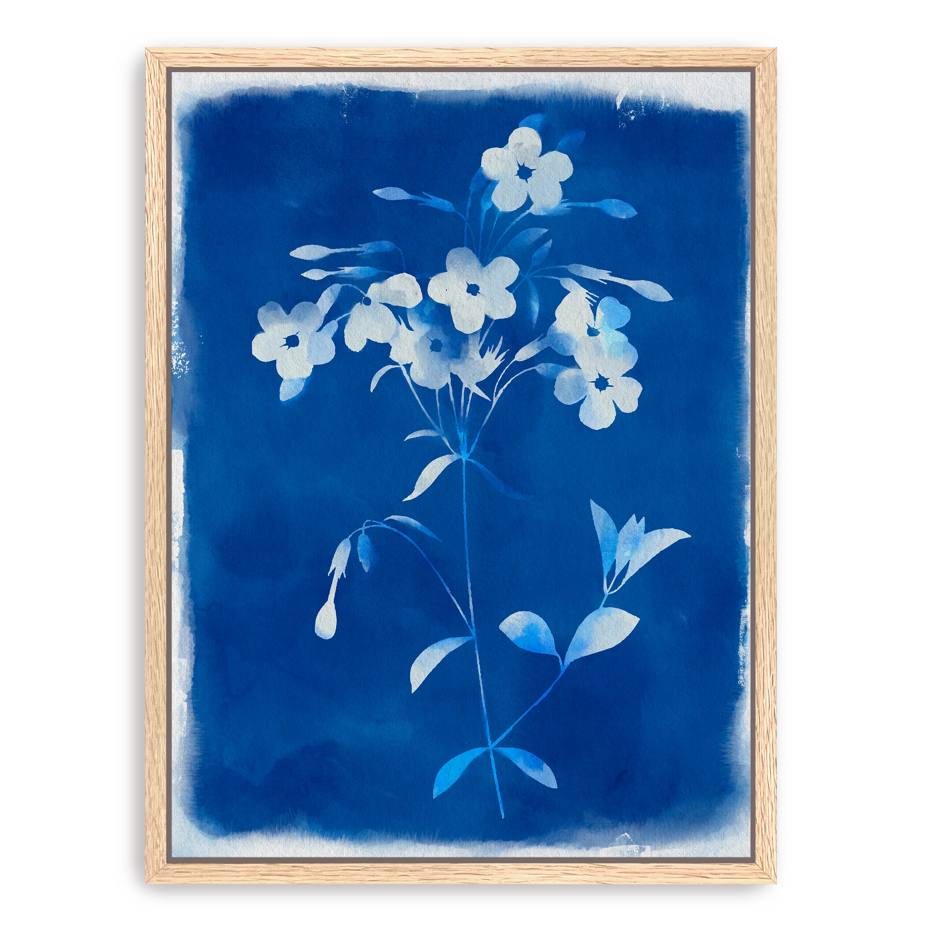 Blue Wild Flowers Canvas Giclee