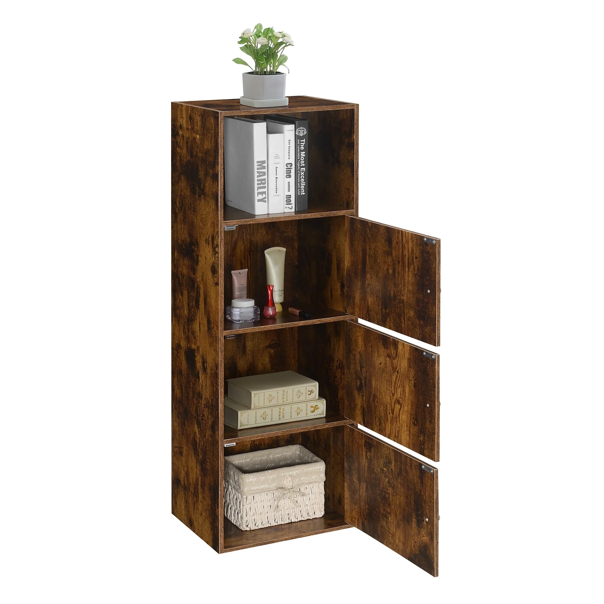 Convenience Concepts Xtra Storage 3 Door Cabinet with Shelf