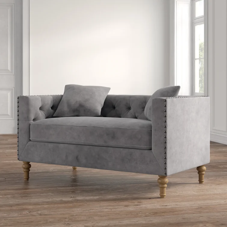 Herlinda 62'' Velvet Loveseat
