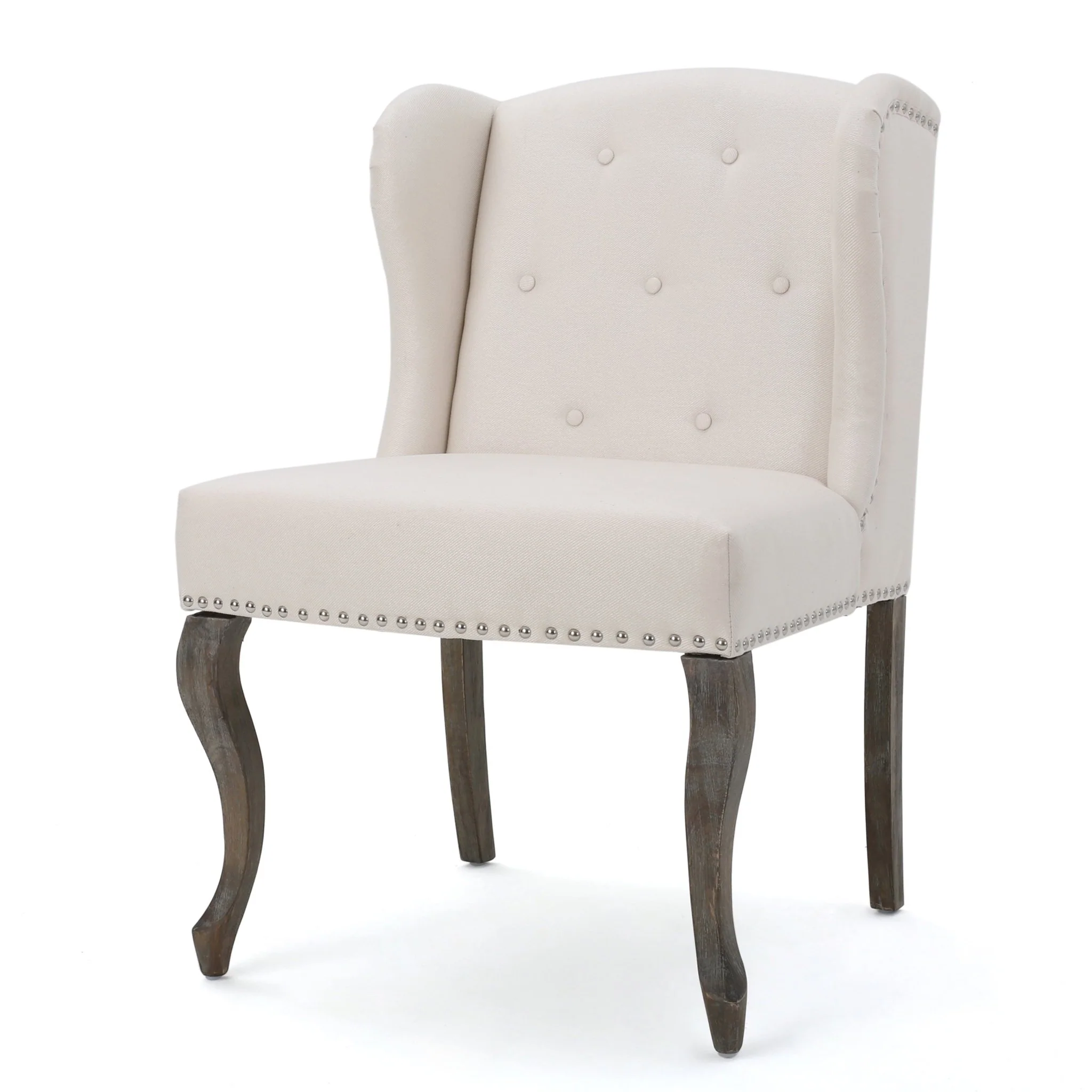 Valsa Upholstered Accent Chair with Nailhead Trim and Wing Back