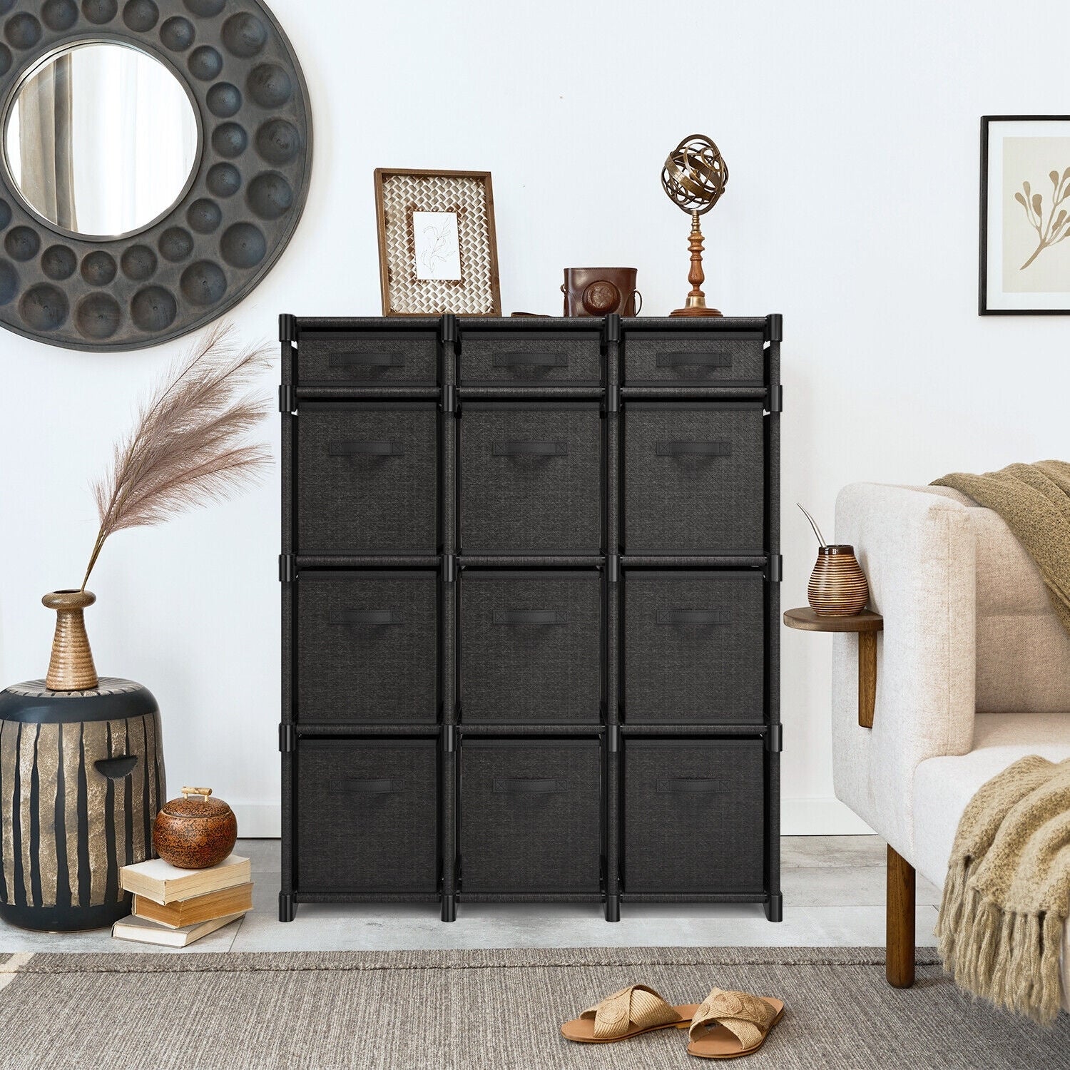 12 Cube Closet Storage Organizer Shelves