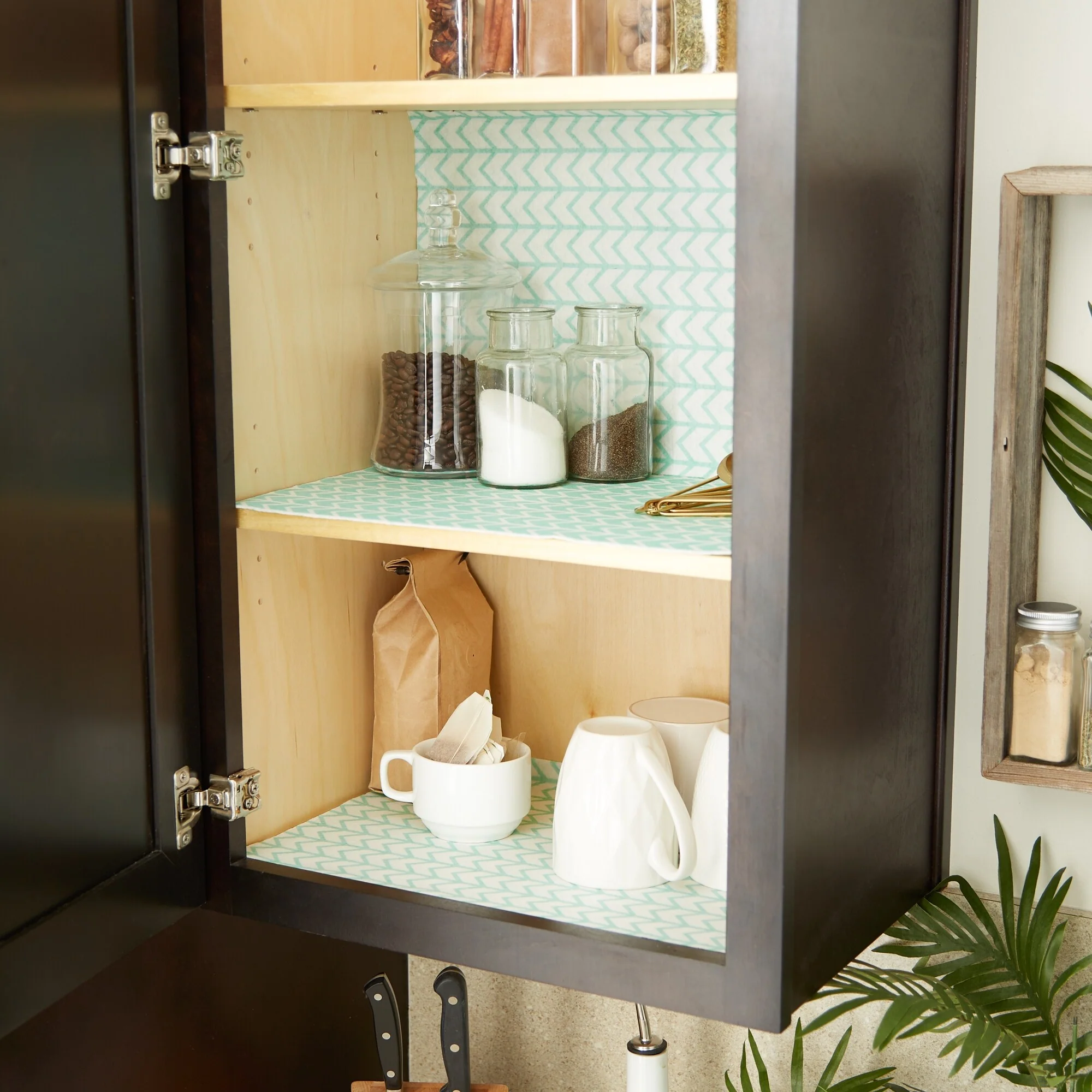 DII Grey Lattice Shelf Liner (Set of 2)