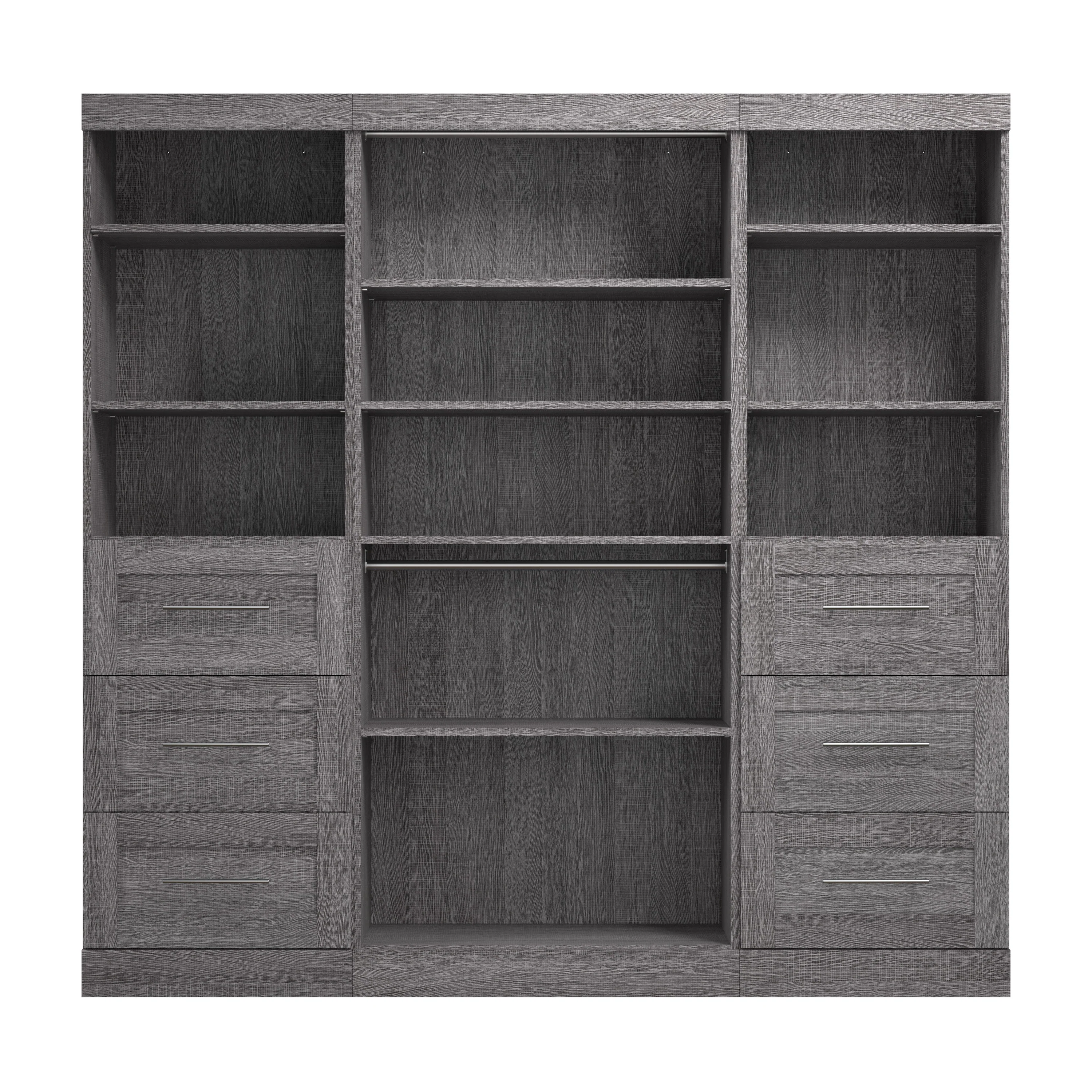 Pur 86W Closet Organization System with Drawers by Bestar - 86