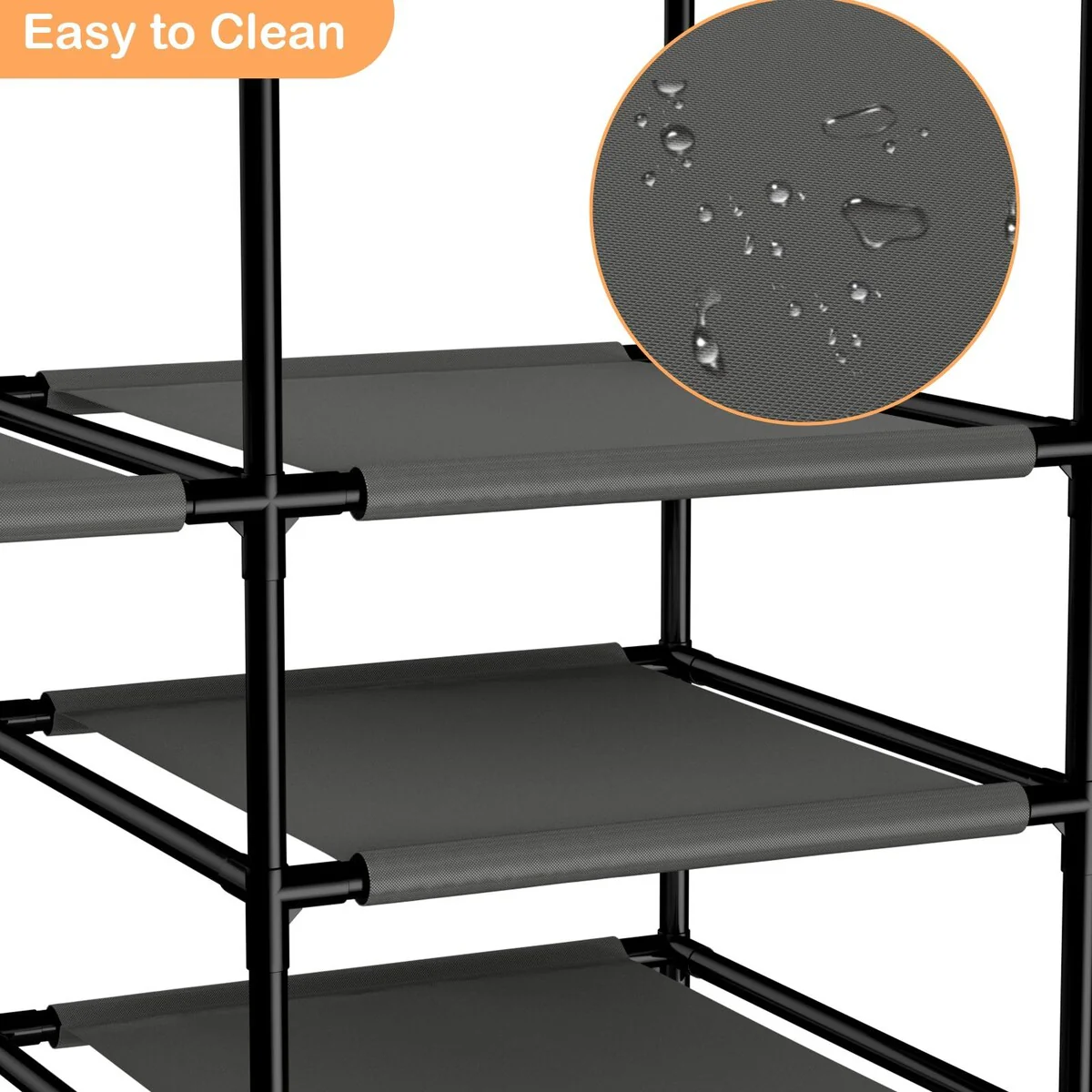 Heavy Duty Clothes Rack with Hanging Rods - A