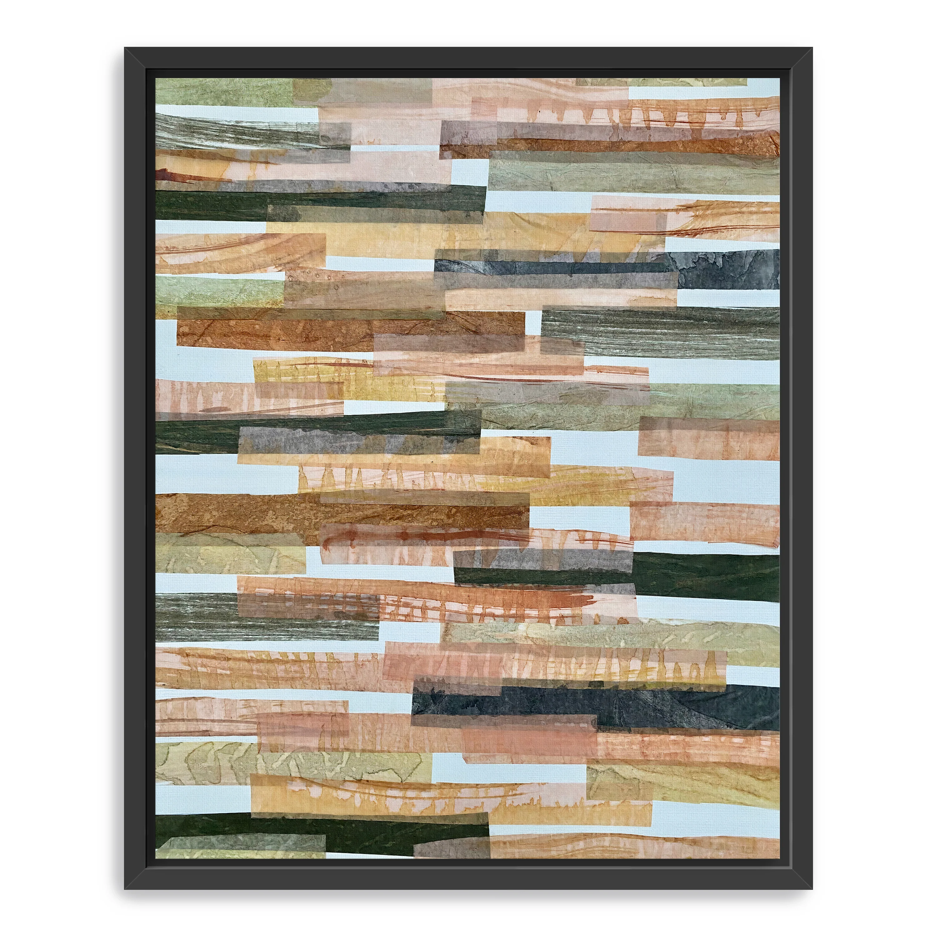 Green And Brown Horizontal Canvas Giclee