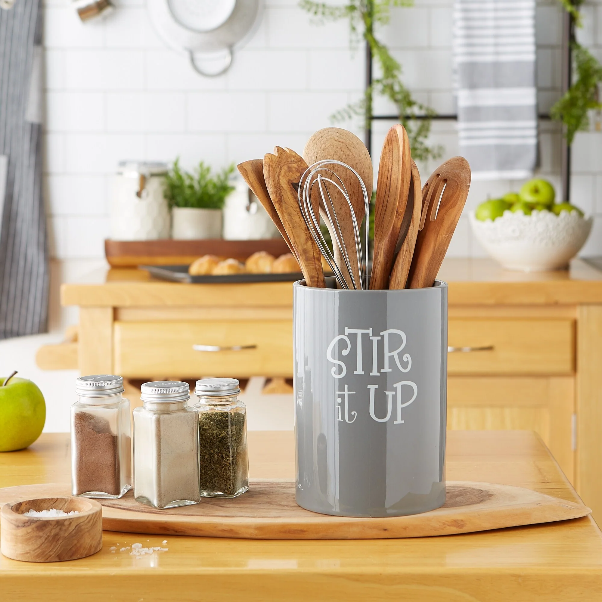 DII Stir It Up Ceramic Utensil Holder