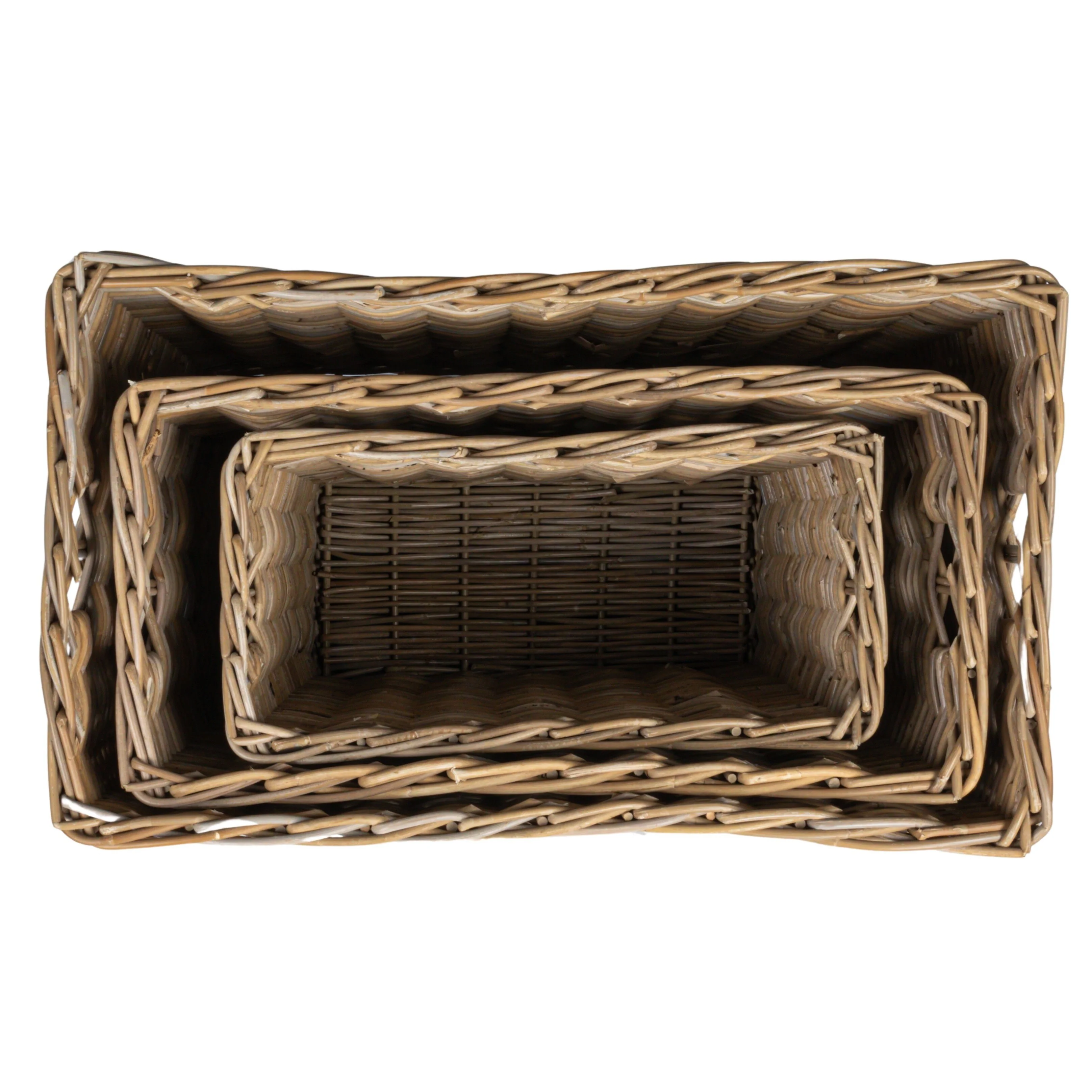 Woven Rattan Basket Storage