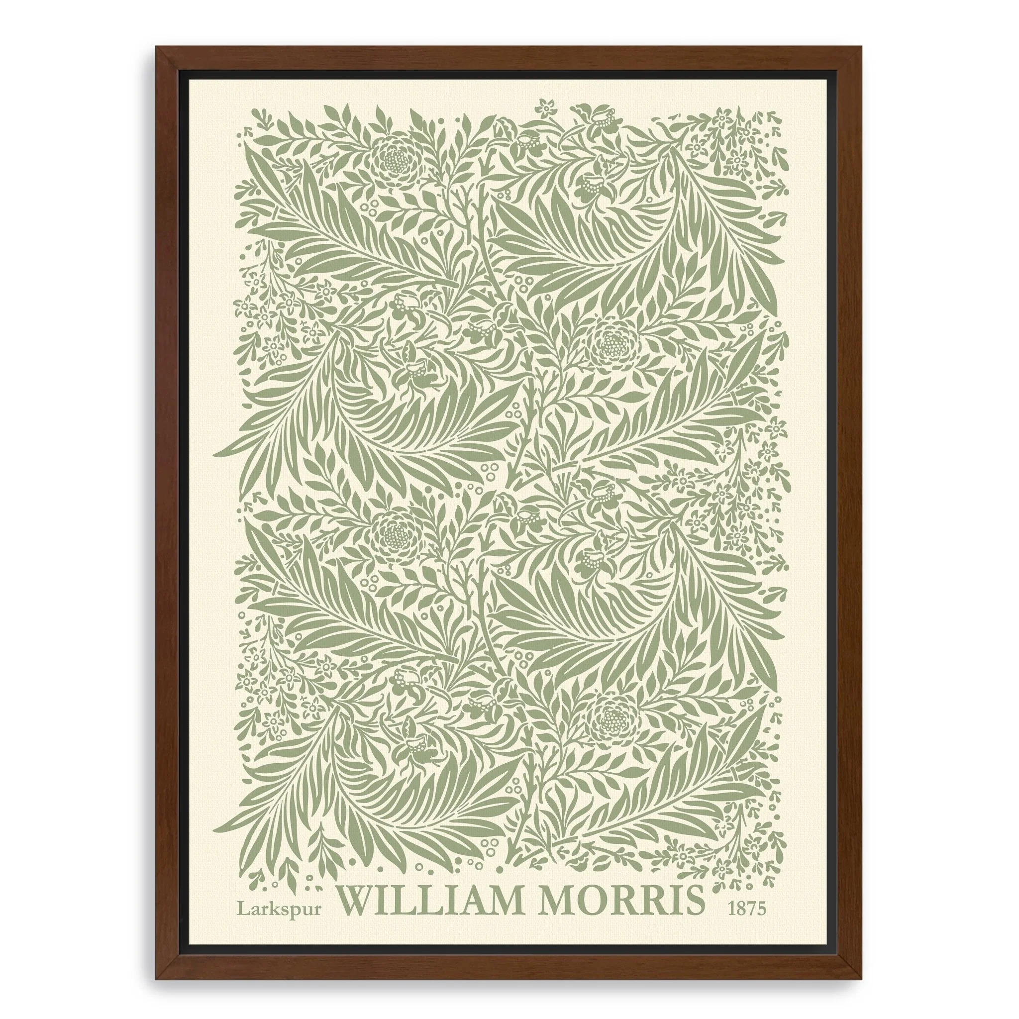 Green Larkspur Canvas Giclee Wall Art