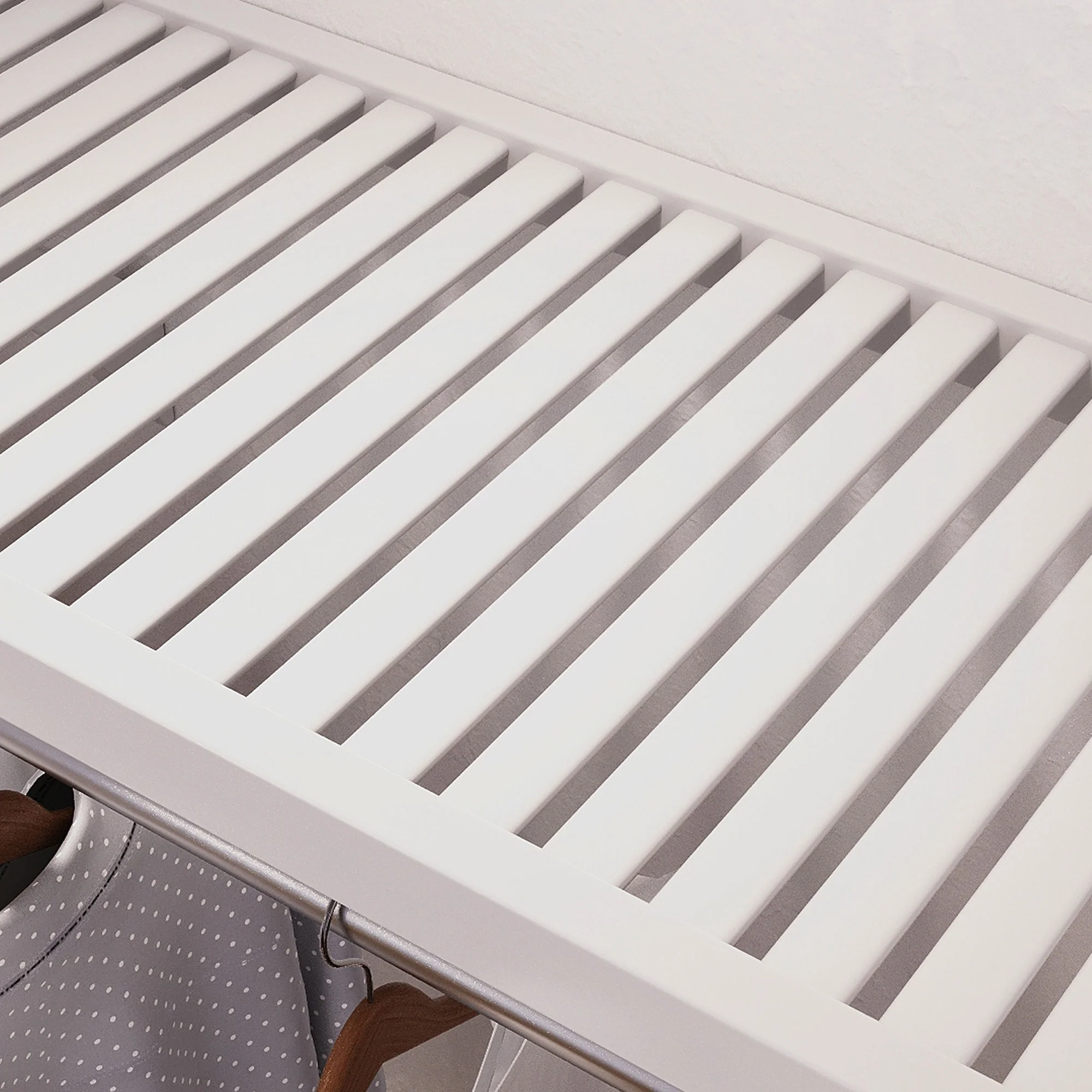 John Louis Home Solid Wood Reach-In Closet System with 6-Drawers White