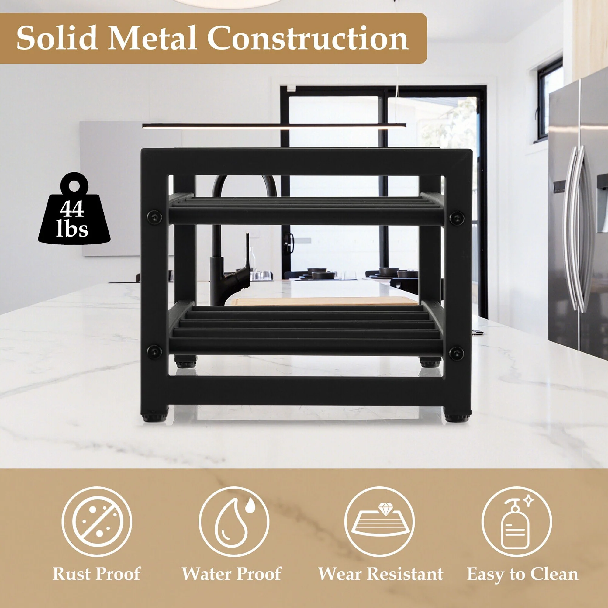 Gymax 8 Bottle Wine Rack 2 Tier Wine Display Storage Holder Countertop