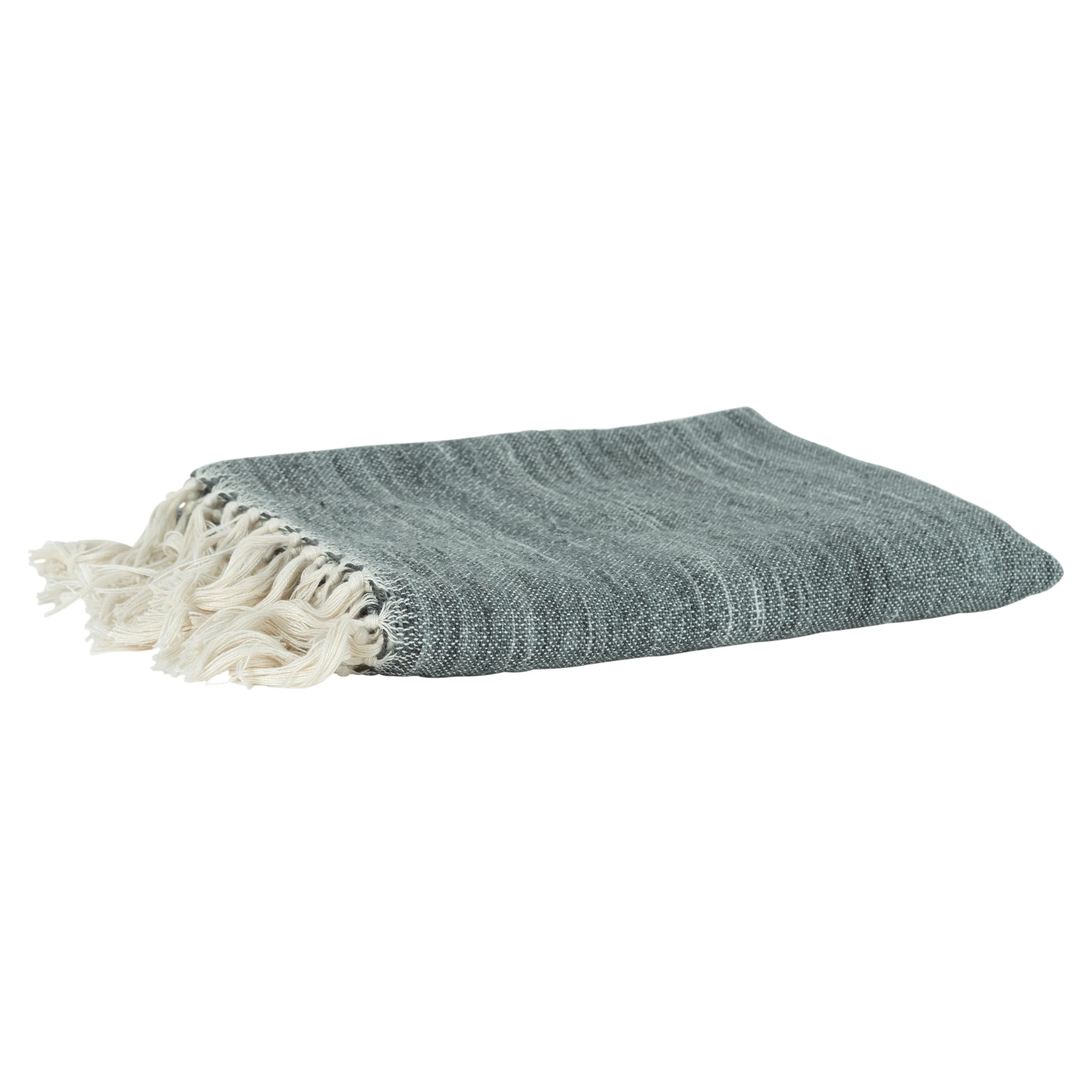 Woven Abstract Fringe Throw