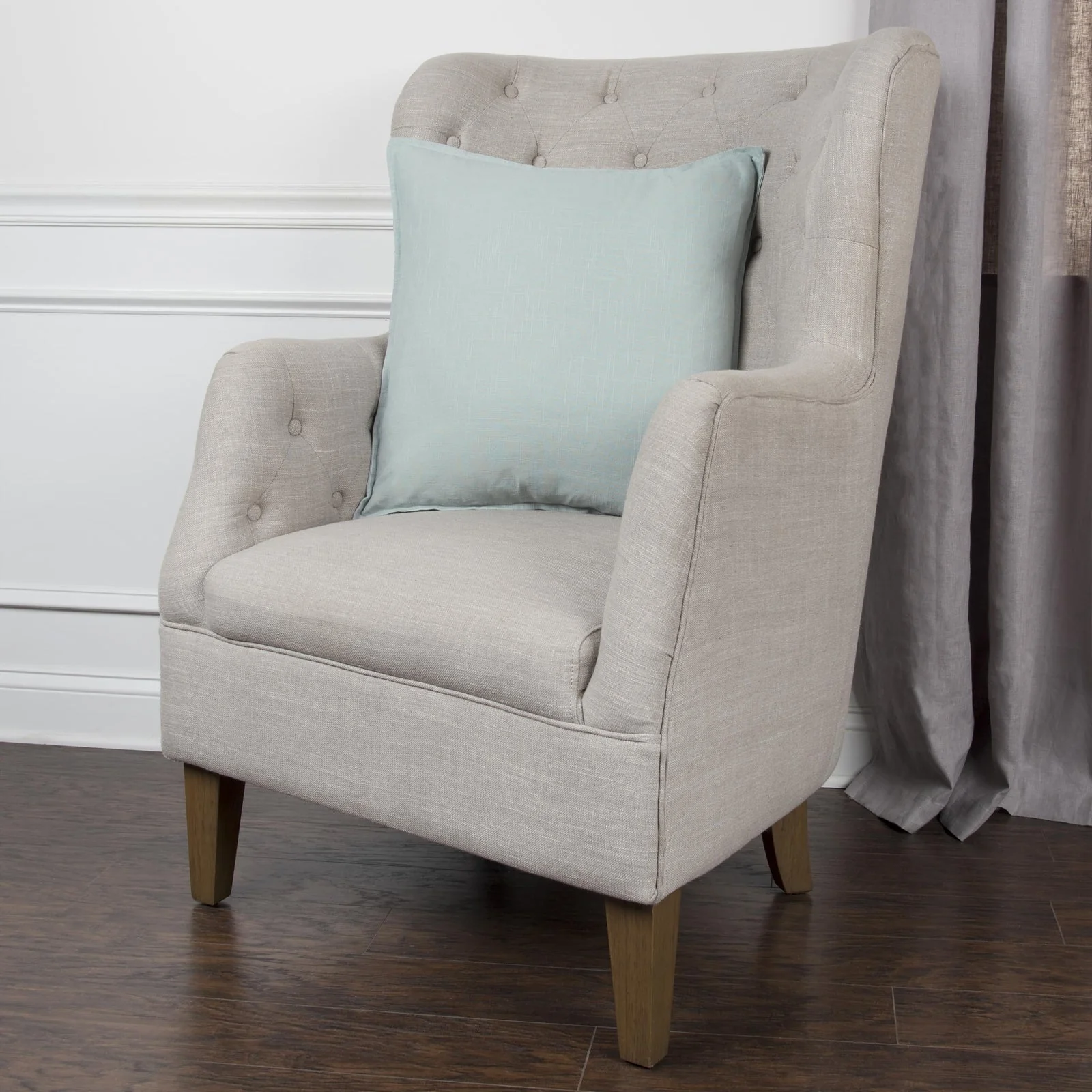 Flanged Cotton Solid Decorative Throw Pillow