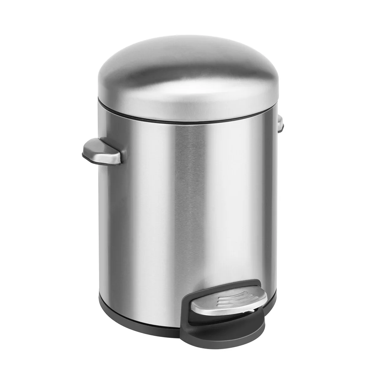 Innovaze 1.32 Gallon Stainless Steel Round Step-on Bathroom and Office Trash Can