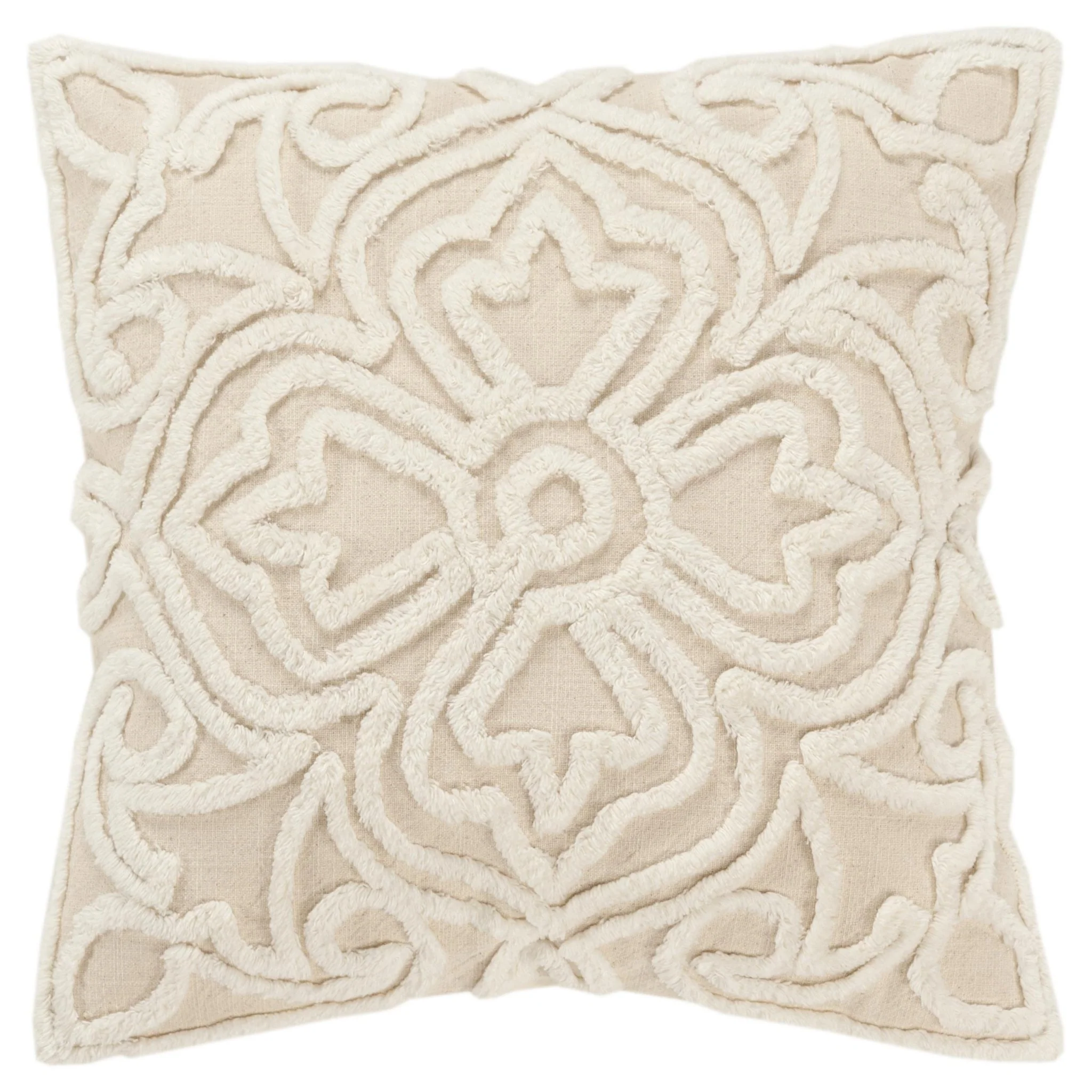 Medallion Relief Square Pillow