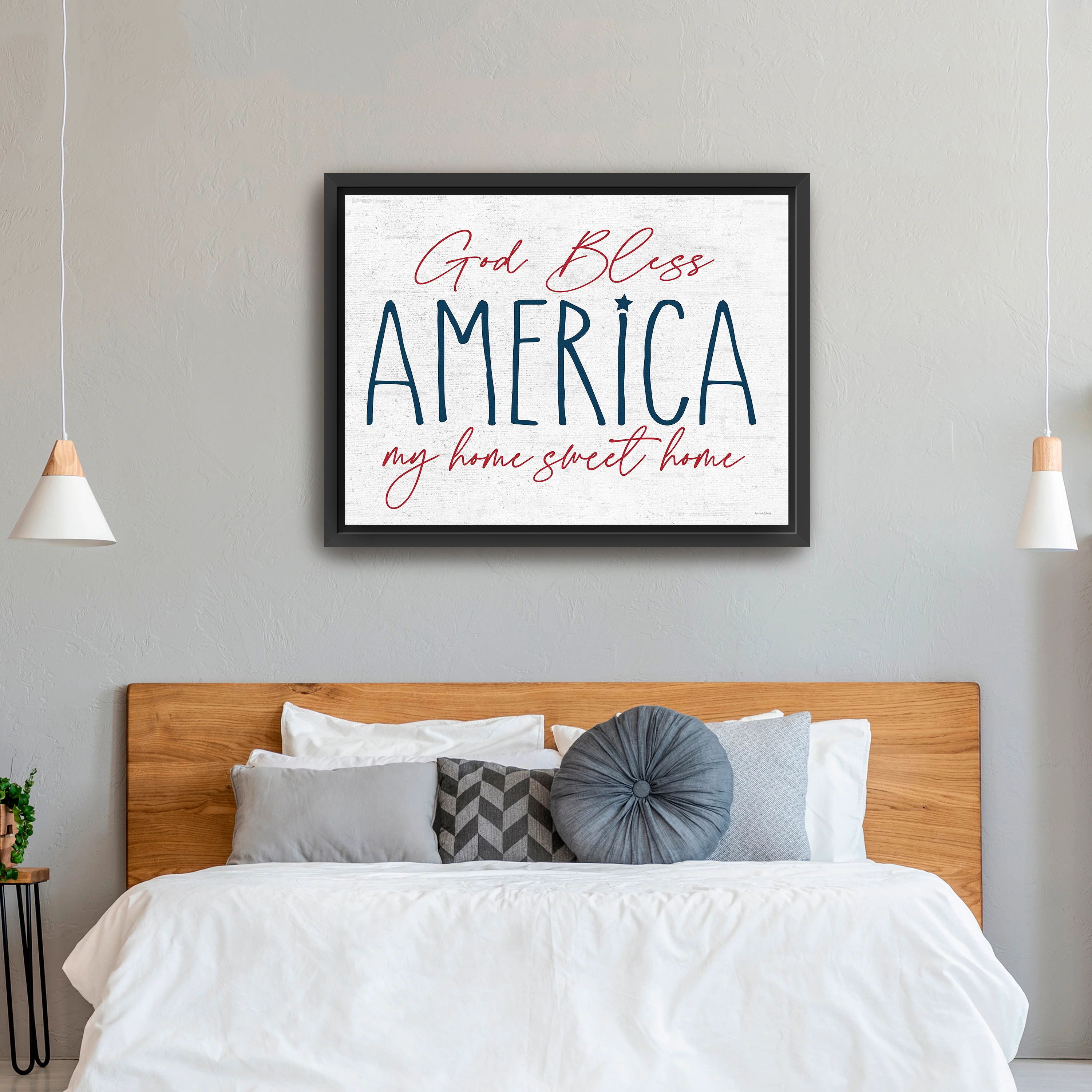 God Bless America Canvas Giclee