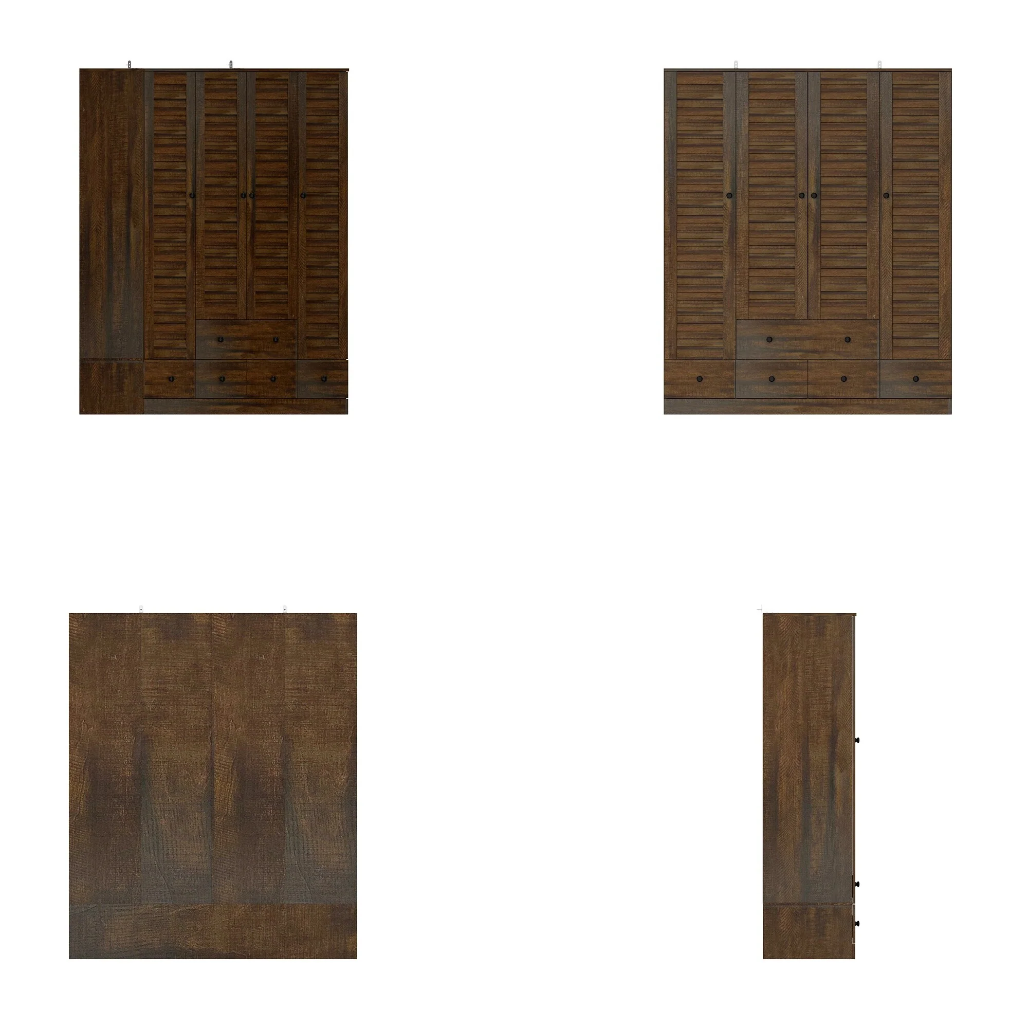 Contemporary Modern Freestanding Wardrobe Armoire Closet, 70