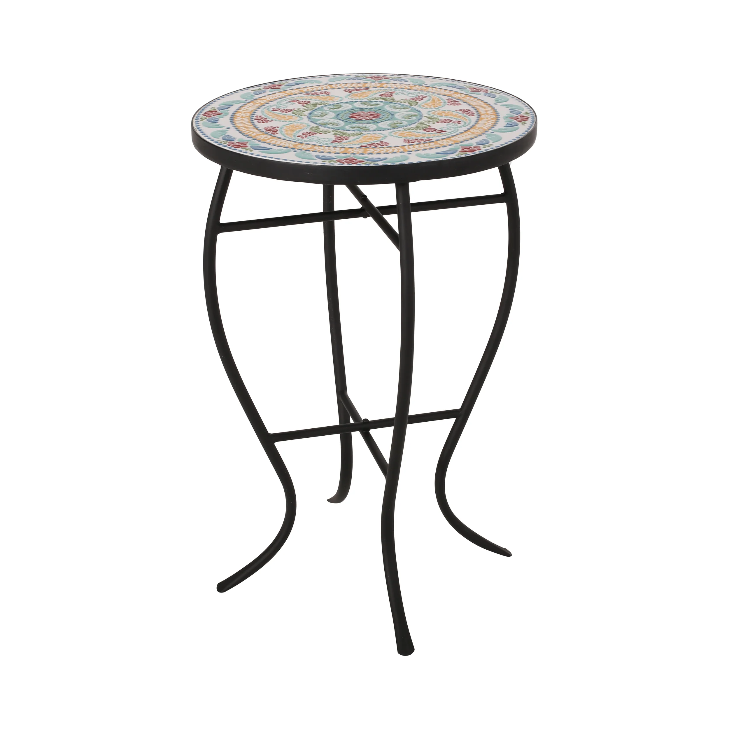La Crescenta Mosaic Outdoor Side Table