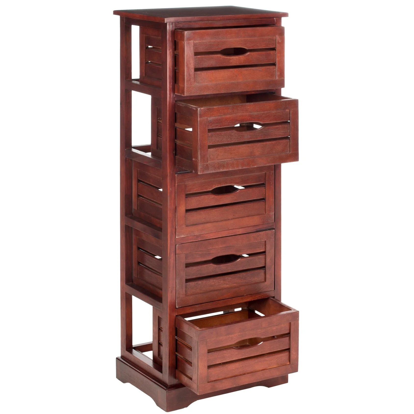 SAFAVIEH Cinda Black Storage 5-Drawer Cabinet - 16.5