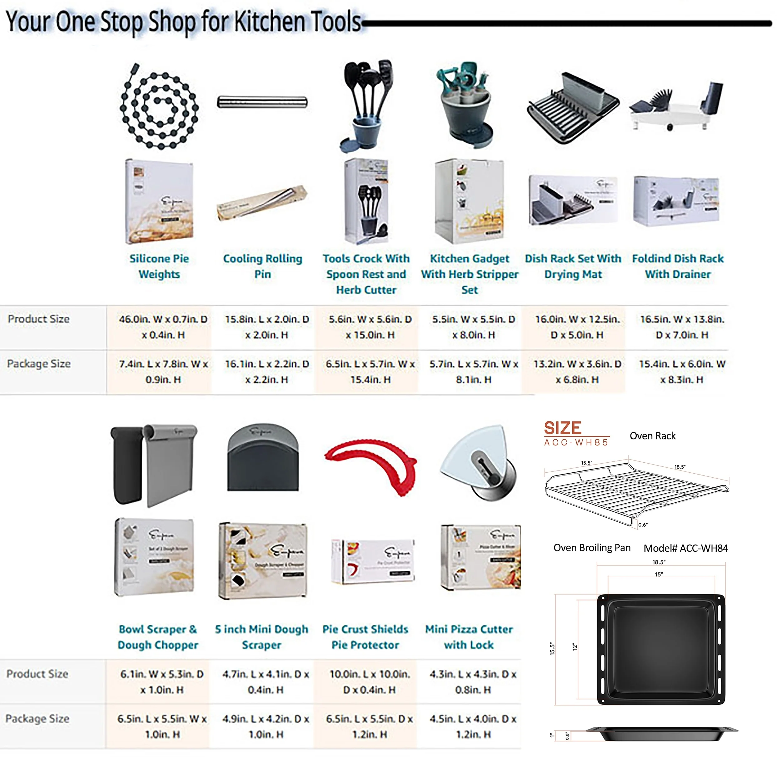 Foldable Countertop Dish Drying Rack with Drainer - 16.5