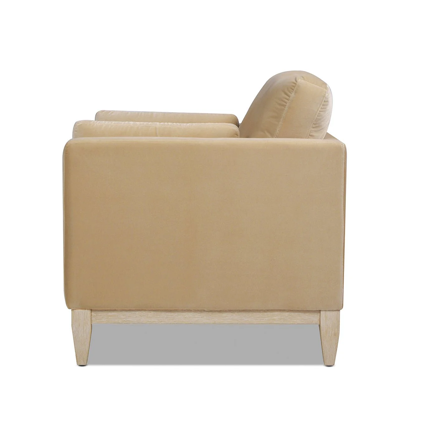 Contour Velvet Upholstered Accent Chair with Removable and Reversible Back