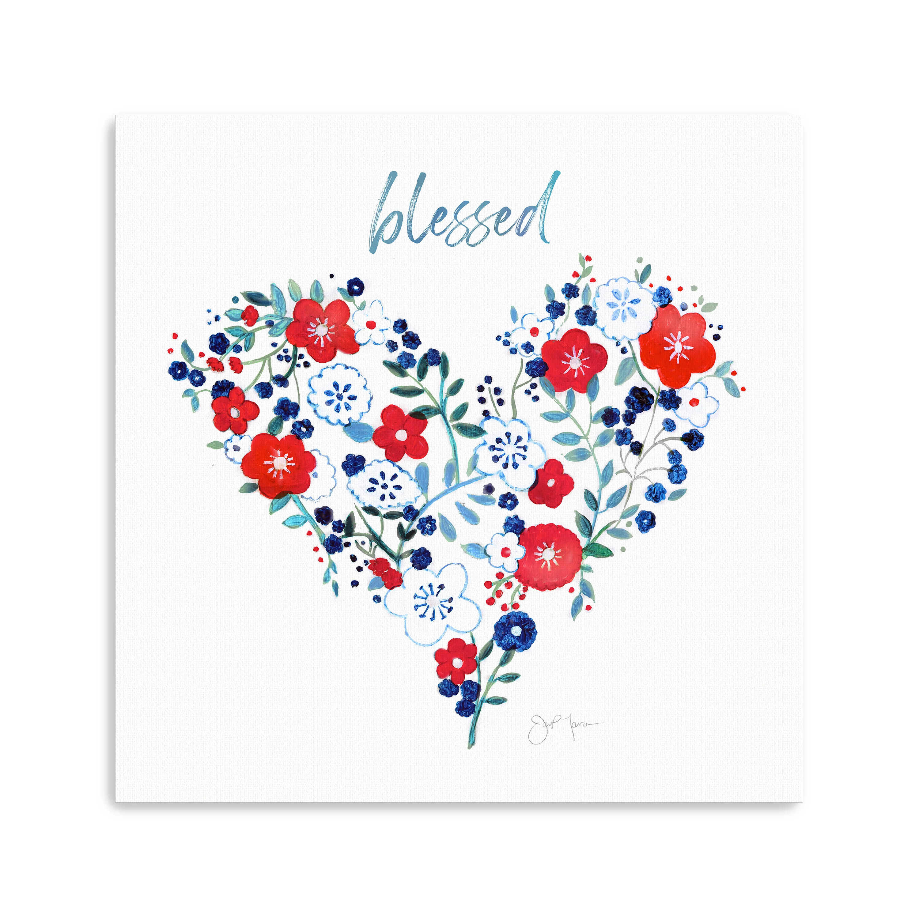 Blessed Heart Canvas Giclee