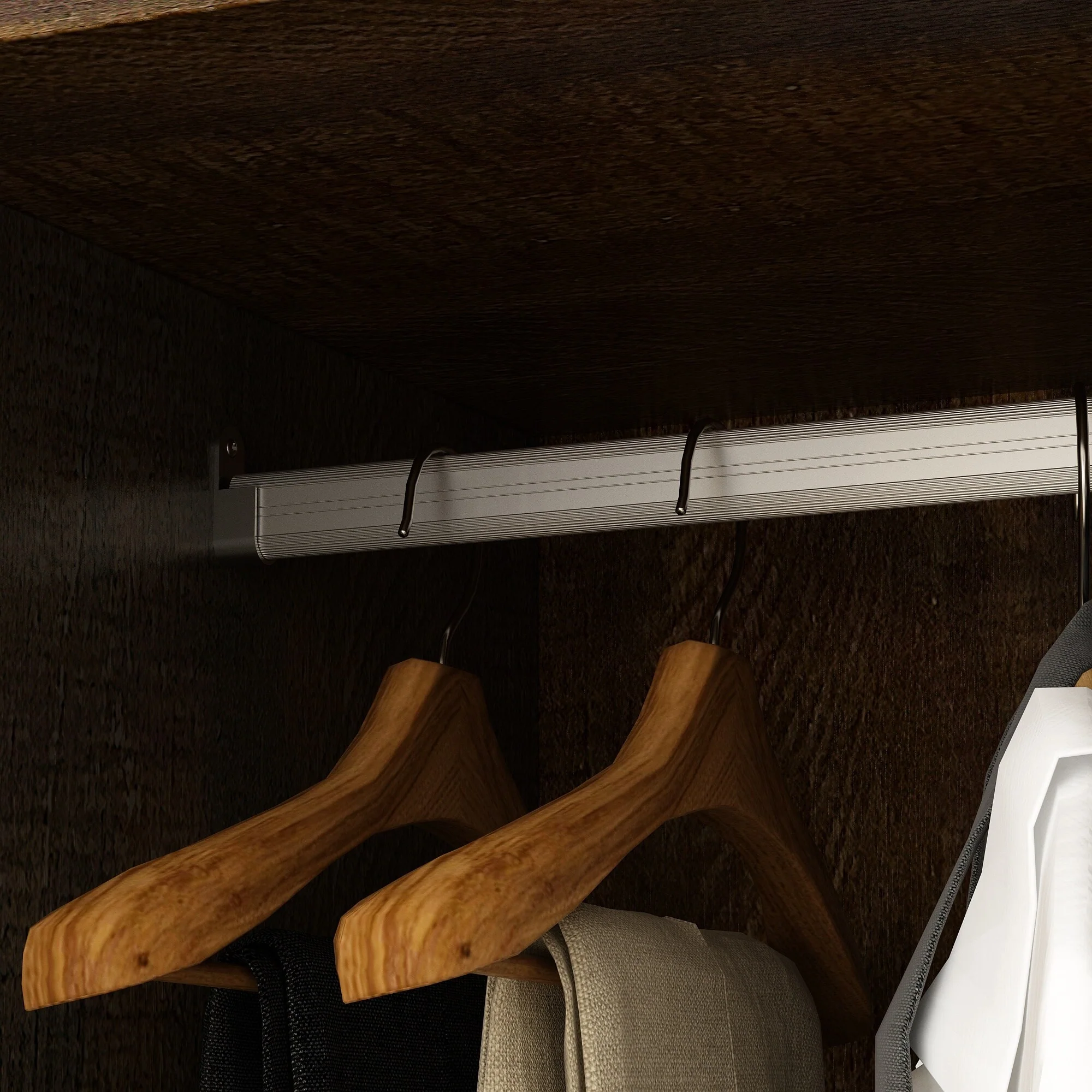 Contemporary Modern Freestanding Wardrobe Armoire Closet, 70