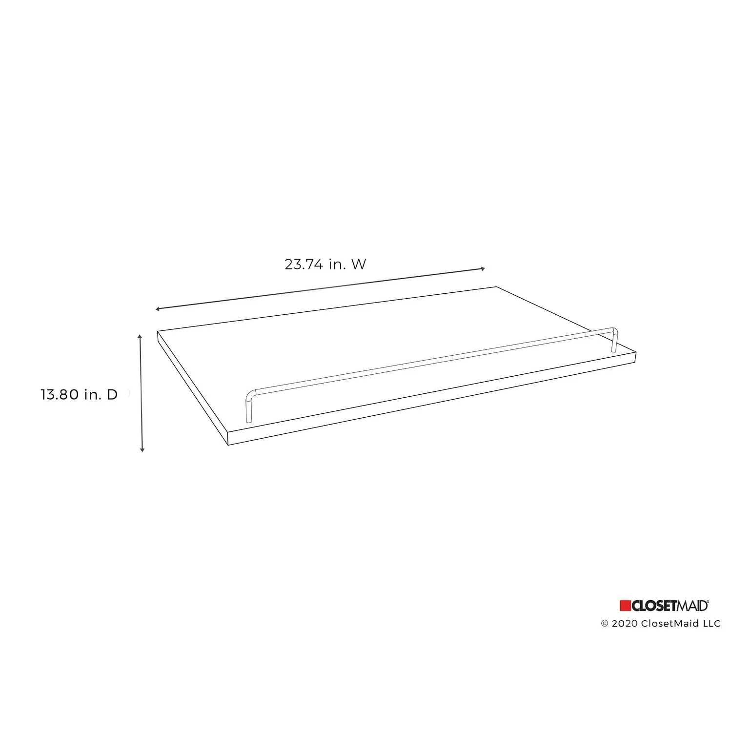 ClosetMaid SuiteSymphony 25-inch Wide Angled Shoe Shelves (Set of 2)